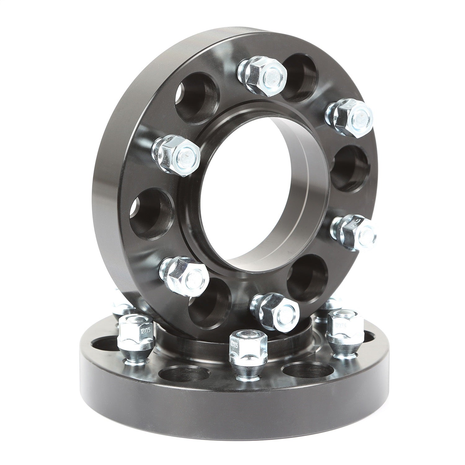 Rugged Ridge 15201.18 Wheel Spacer Kit; Pair; 1.75 Inch; Black Aluminum; Rugged Ridge 15201.18