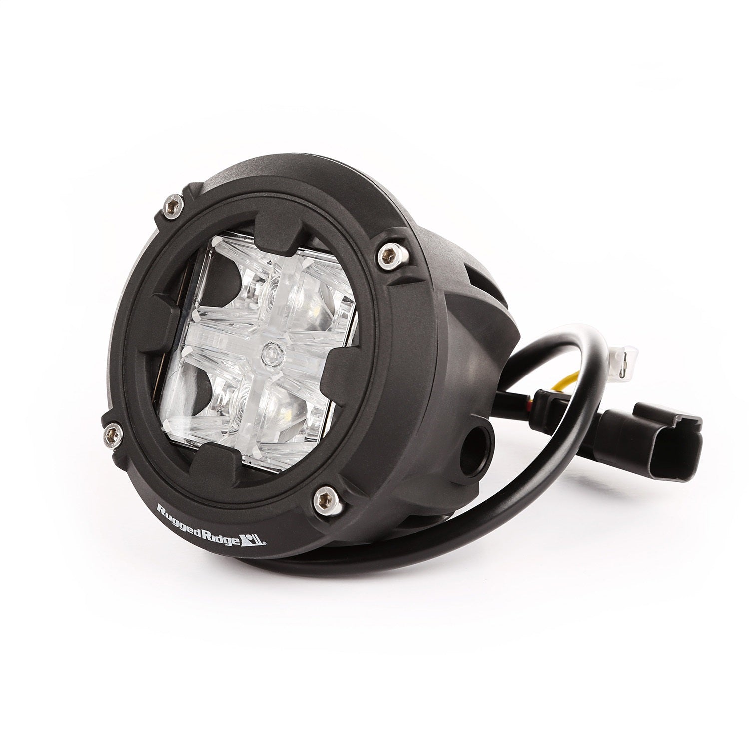 Rugged Ridge 15209.31 LED Light; 3.5 in.; Round; Combo High Beam Amber/Low Beam White; Rugged Ridge 15209.31
