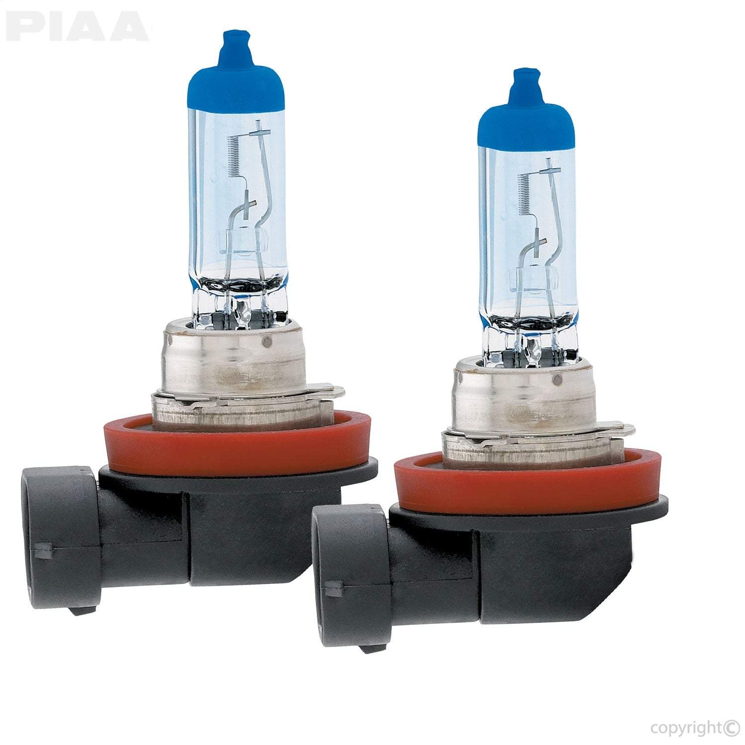 PIAA 15211 H11 Xtreme White Plus Replacement Bulb; 55W=110W; 4000K; Twin Pack; PIAA 15211