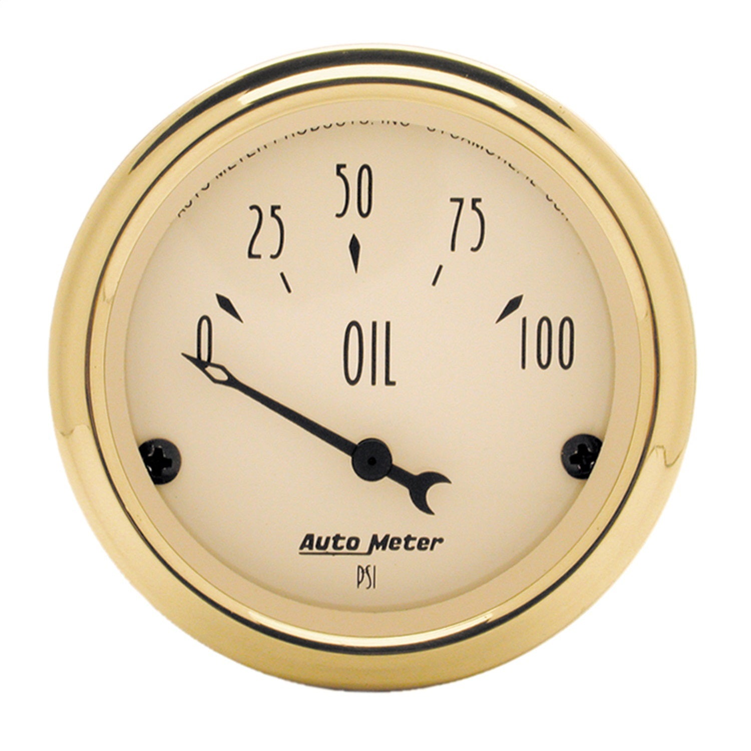AutoMeter 1528 GAUGE; OIL PRESS; 2 1/16in.; 100PSI; ELEC; GOLDEN OLDIES AutoMeter 1528