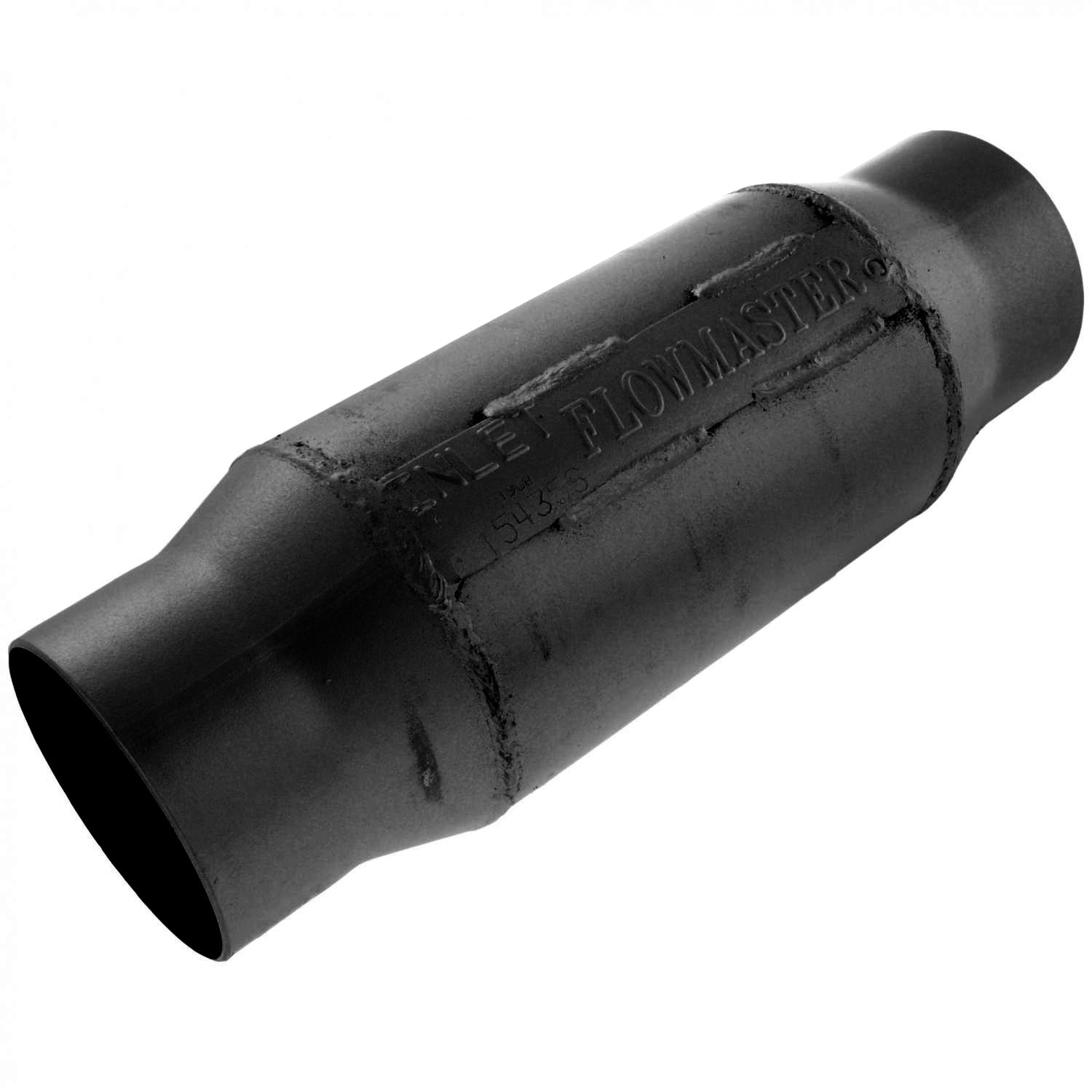 Outlaw Series Race Muffler - short 3.50 Center In / 3.50 Center Out -Aggressive