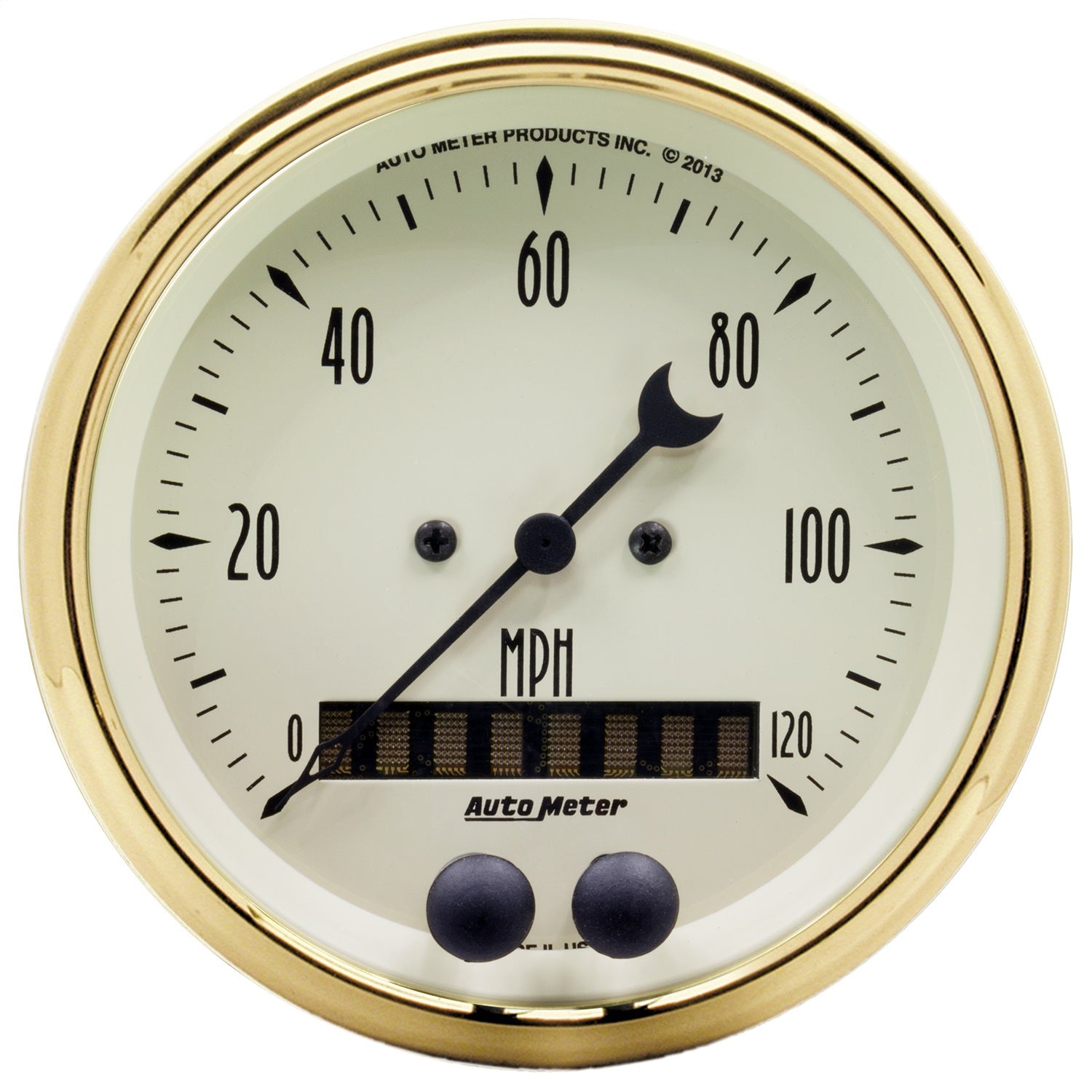 AutoMeter 1549 GAUGE; SPEEDOMETER; 3 3/8in.; 120MPH; GPS; GOLDEN OLDIES AutoMeter 1549