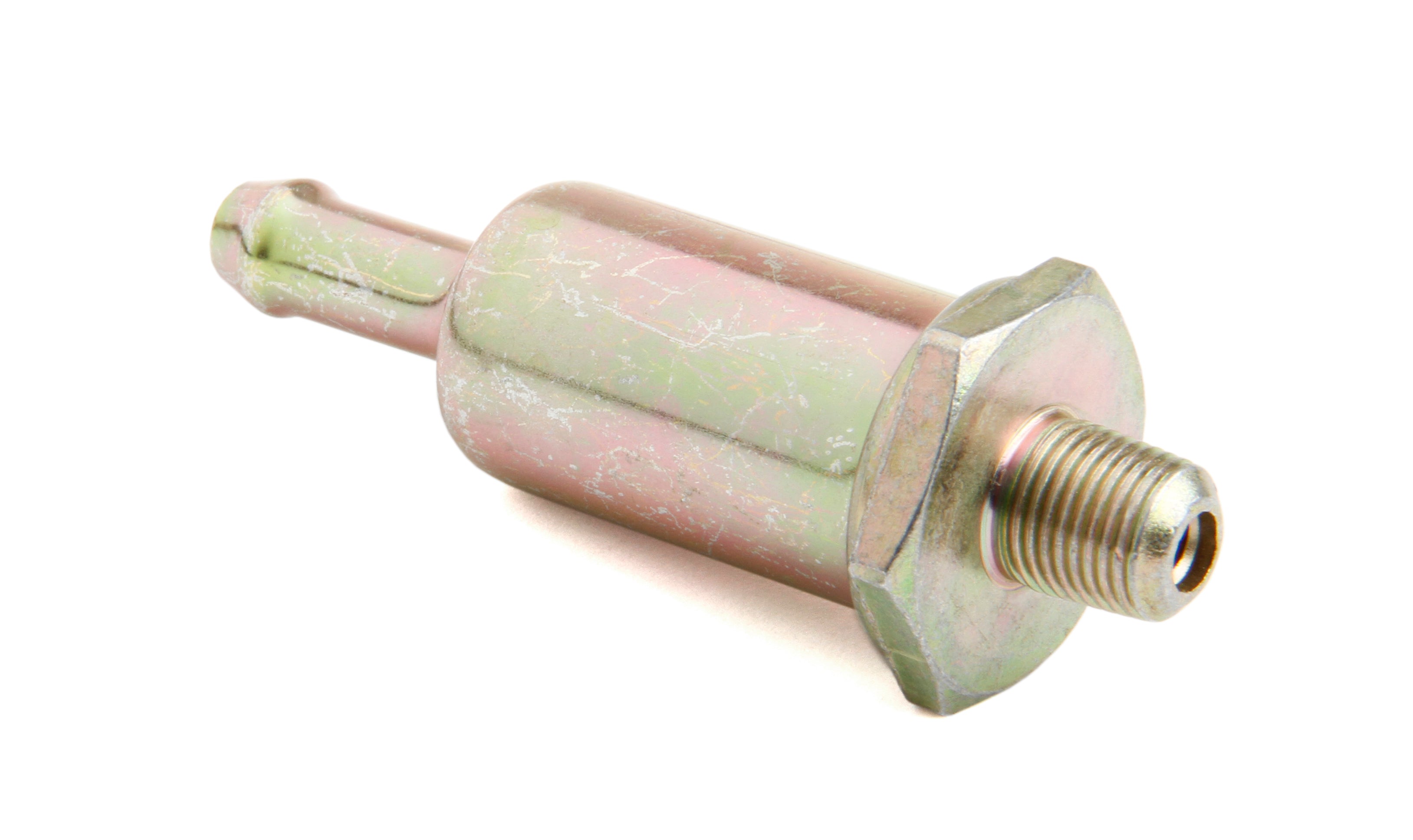 Fuel Filter, Steel, 1/8" NPT x 5/16" Barb End