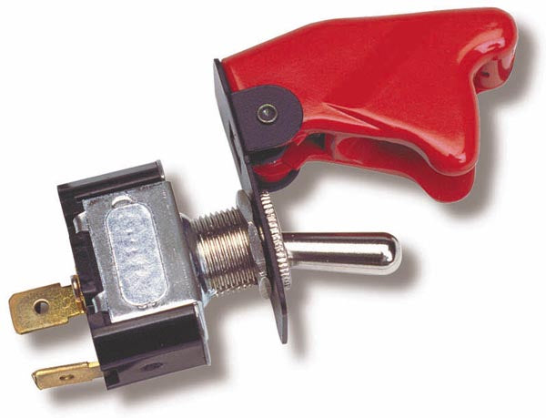 NOS/Nitrous Oxide System 15606NOS Toggle Switch; Covered; Non Momentary; 16 Amp Max Load; NOS/Nitrous Oxide System 15606NOS