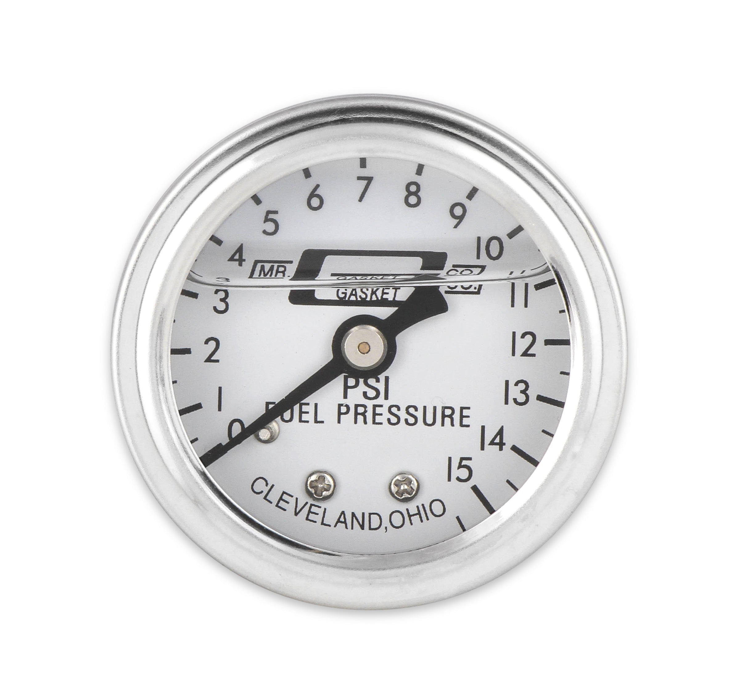 Mr Gasket 1563 Fuel Pressure Gauge; 1.5 in. Dia.; 0-15 lbs; Mr Gasket 1563
