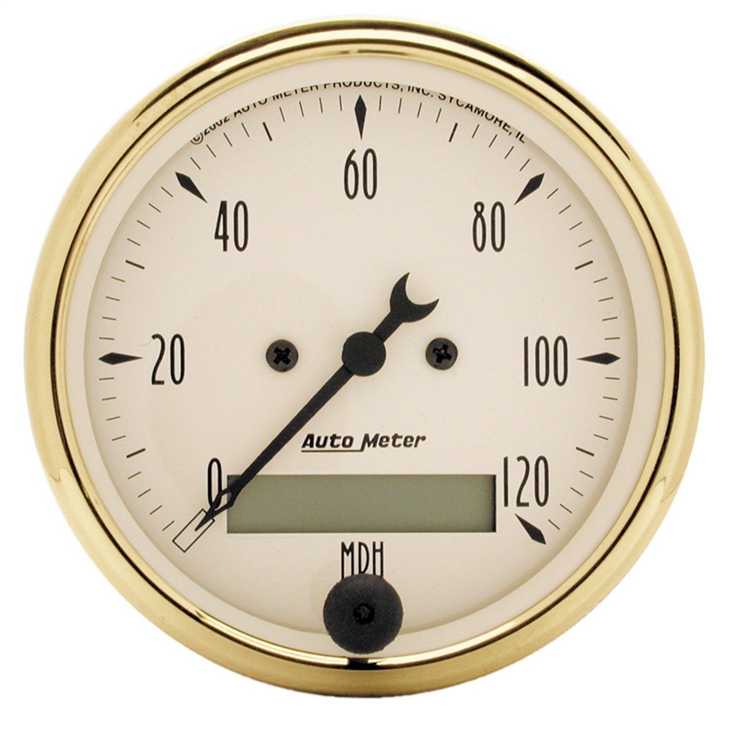 AutoMeter 1588 GAUGE; SPEEDOMETER; 3 1/8in.; 120MPH; ELEC. PROG. W/LCD ODO; GOLDEN OLDIES AutoMeter 1588