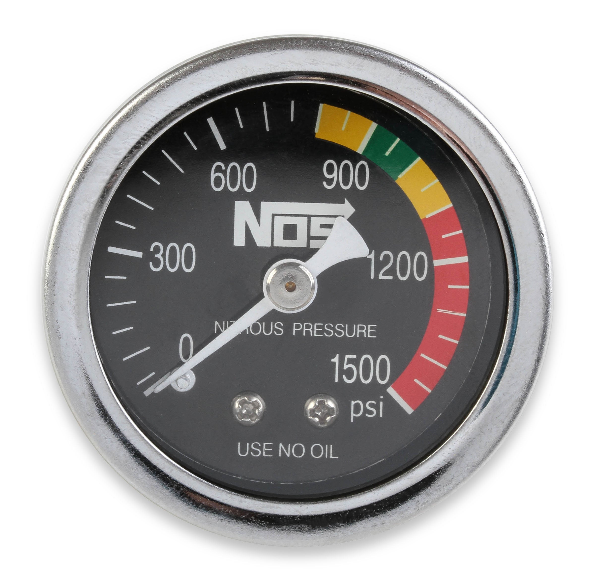 NOS Nitrous Gauge, Black, 1-1/2"