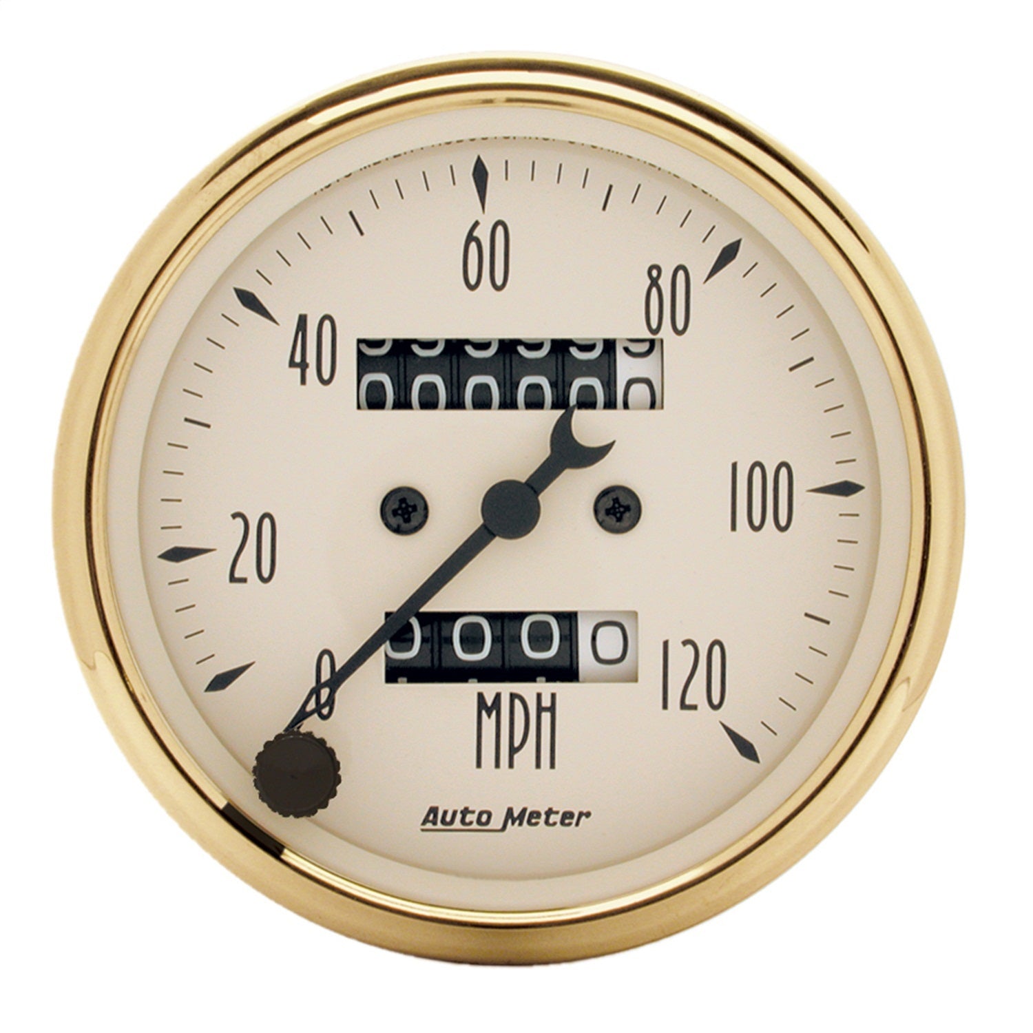 AutoMeter 1593 GAUGE; SPEEDOMETER; 3 1/8in.; 120MPH; MECHANICAL; GOLDEN OLDIES AutoMeter 1593