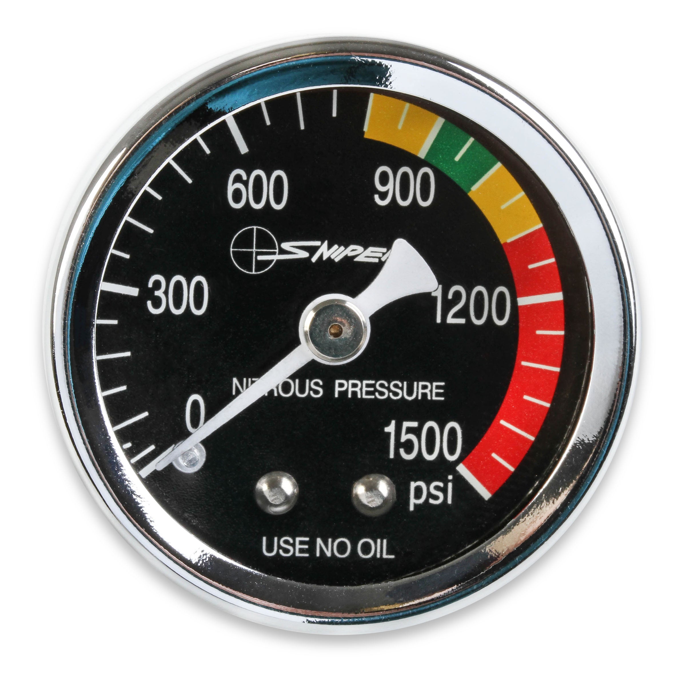 Sniper Nitrous Gauge, Black, 1-1/2"