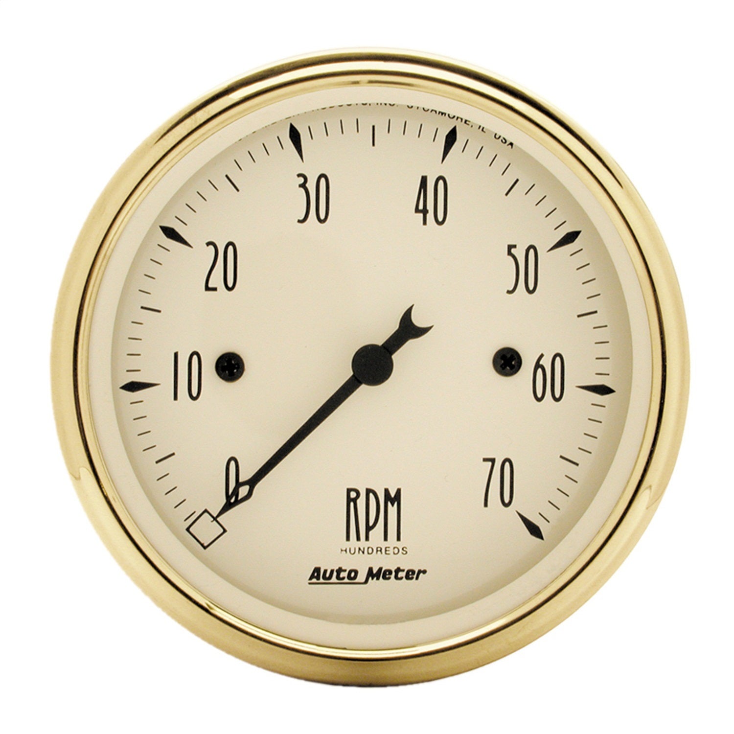 AutoMeter 1595 GAUGE; TACHOMETER; 3 1/8in.; 7K RPM; IN-DASH; GOLDEN OLDIES AutoMeter 1595