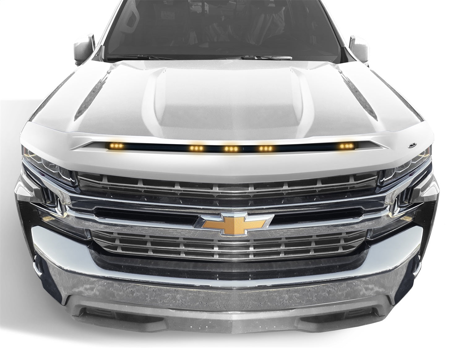 Auto Ventshade (AVS) 753123-GAZ Aeroskin LightShield™ Hood Protector; Summit White; Low Profile; Auto Ventshade (AVS) 753123-GAZ