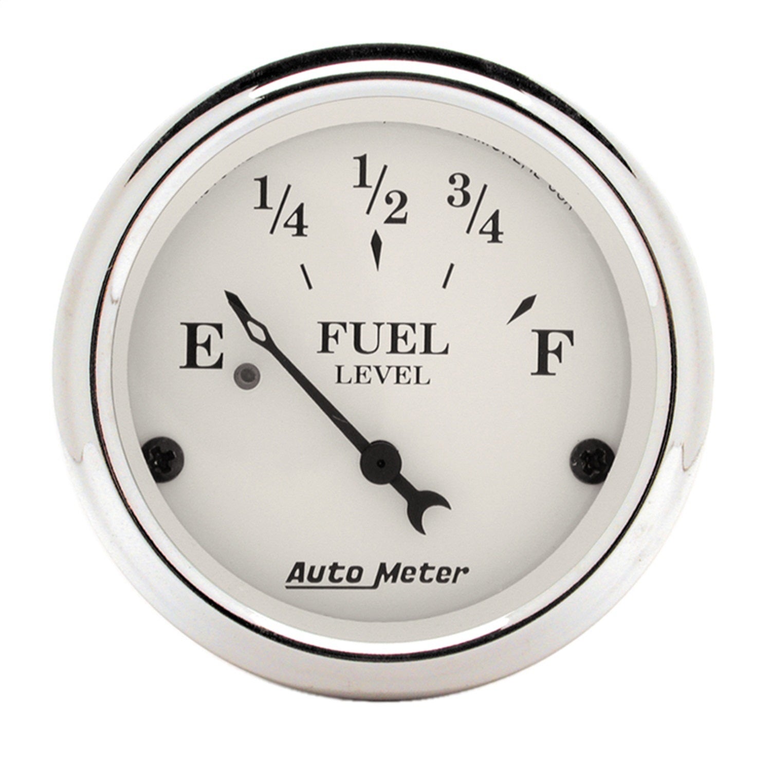 AutoMeter 1606 GAUGE; FUEL LEVEL; 2 1/16in.; 240OE TO 33OF; ELEC; OLD TYME WHITE AutoMeter 1606