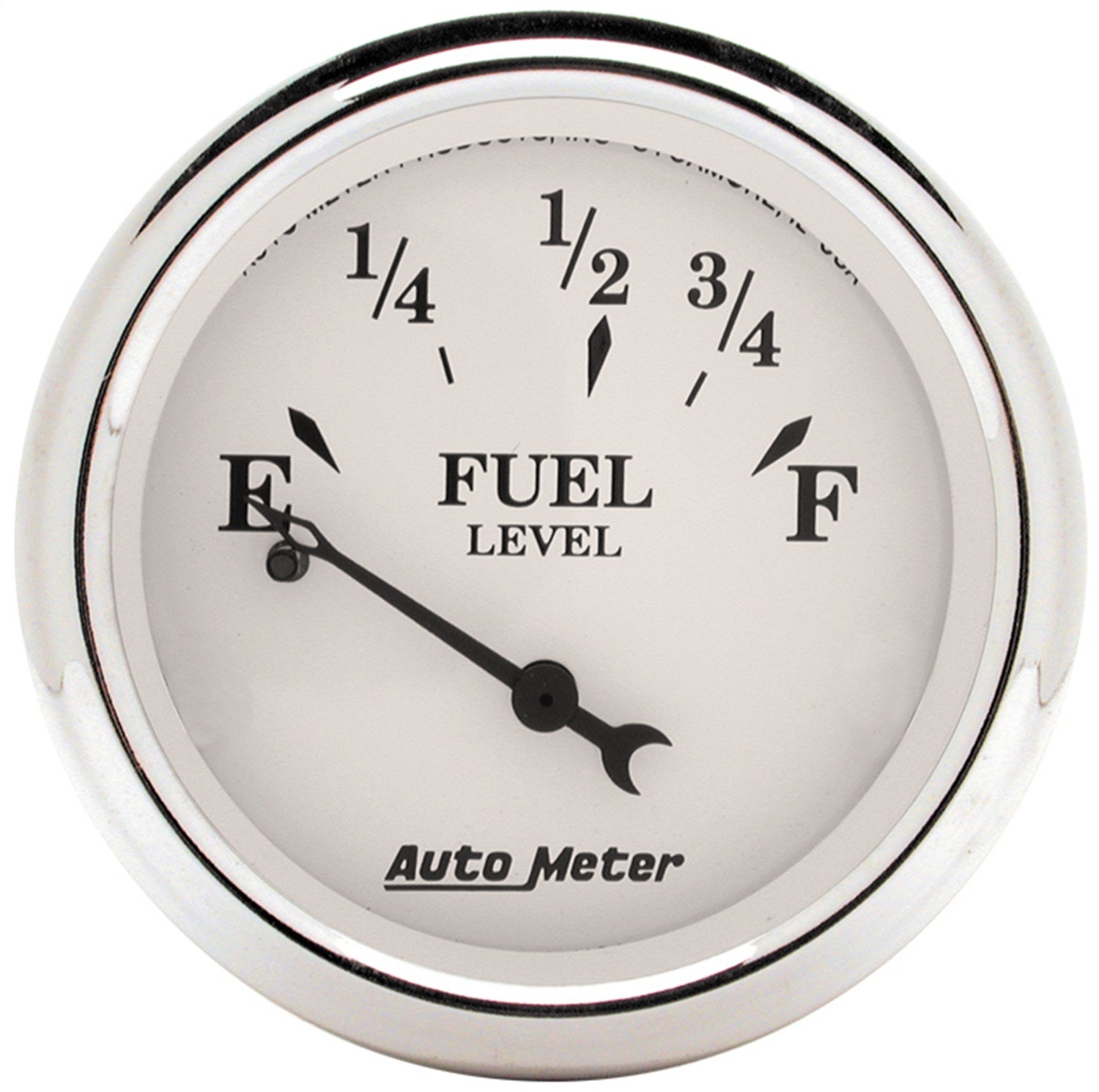 AutoMeter 1607 GAUGE; FUEL LEVEL; 2 1/16in.; 0OE TO 30OF; ELEC; OLD TYME WHITE AutoMeter 1607