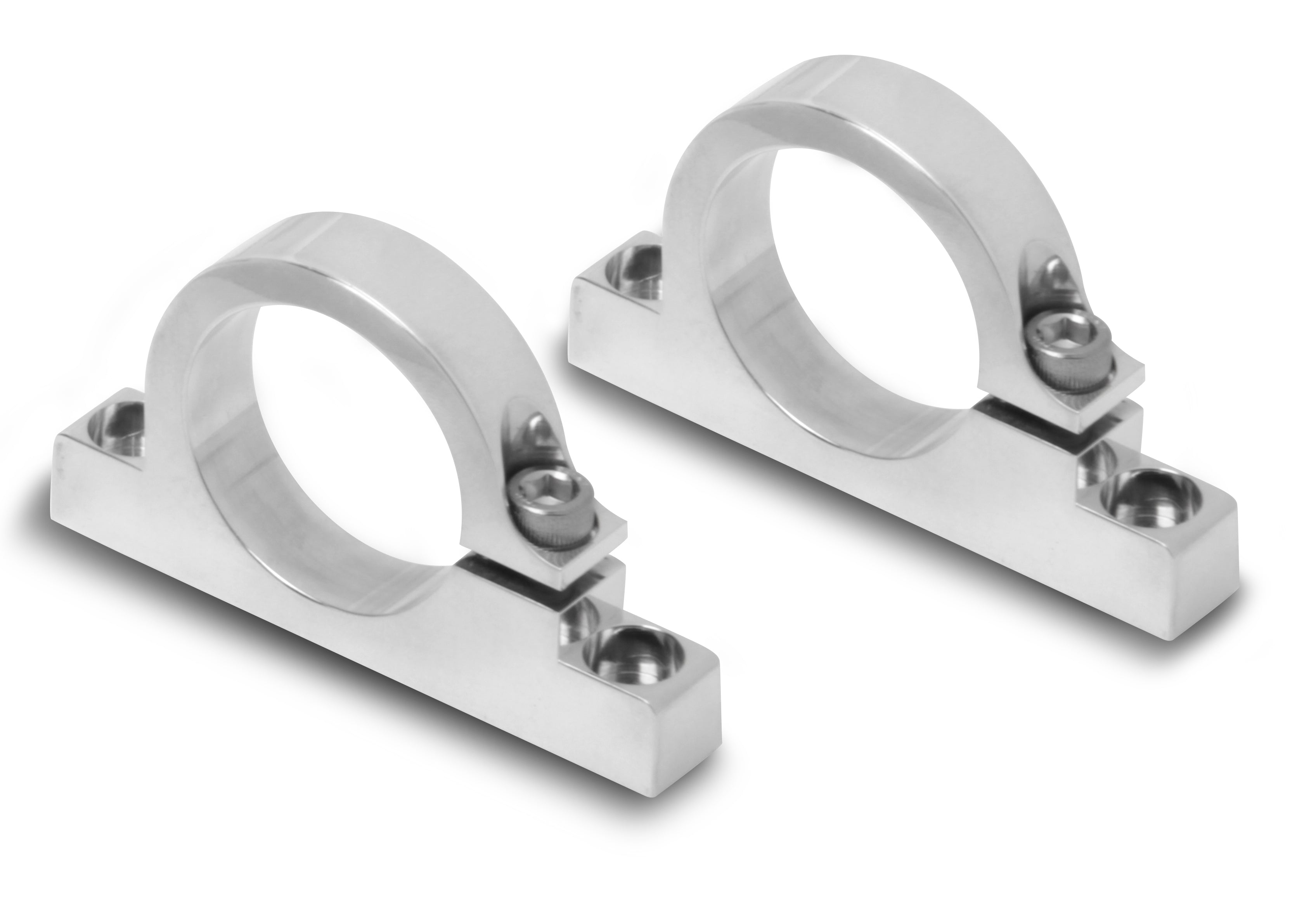 Earls Fuel Filter Mounting Brackets - fits 1.5" Diameter Filters - Polished