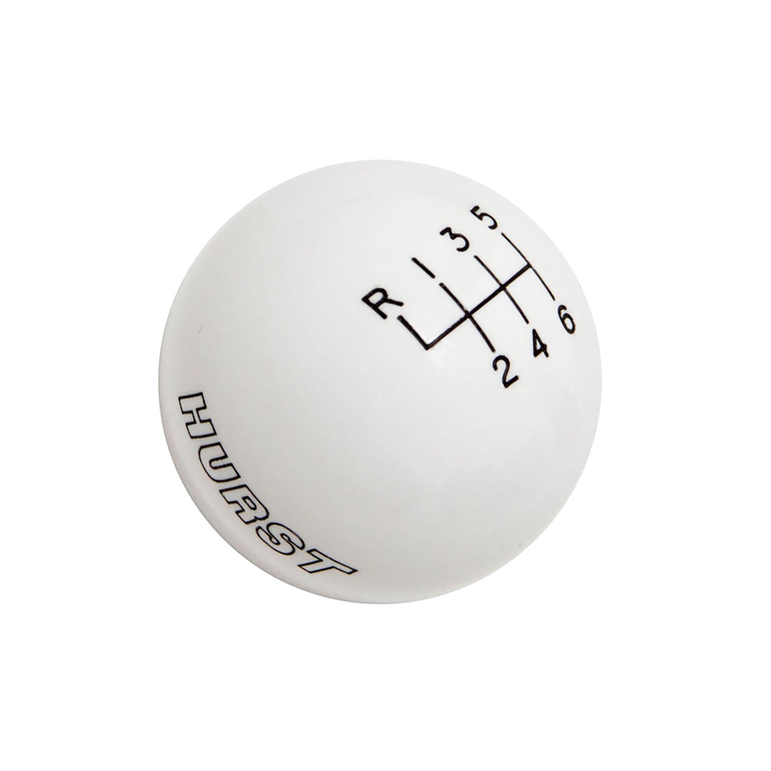 Hurst 1630225 Classic Shifter Knob; 6 Speed; M12-1.25 Threads; White; Hurst 1630225