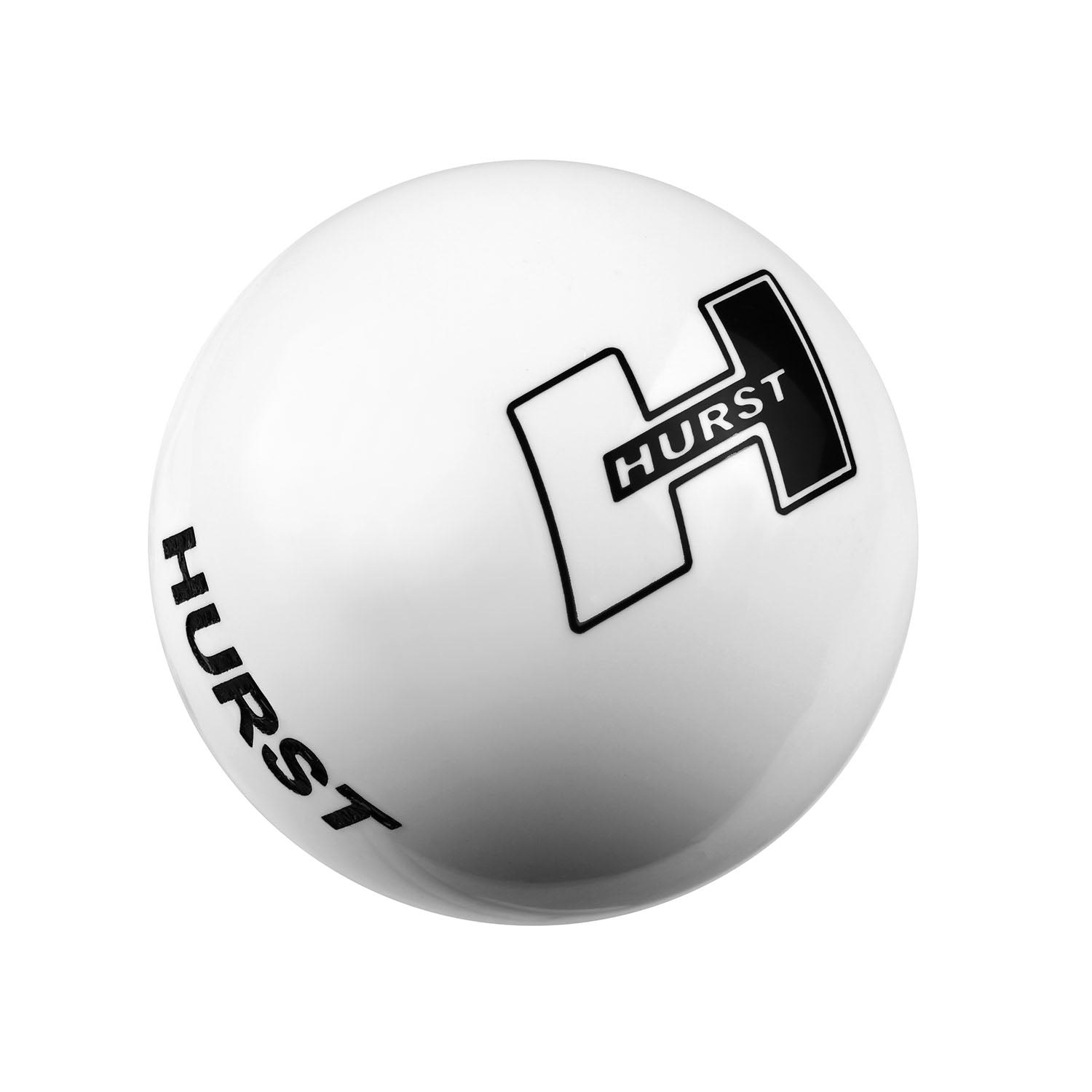 Hurst 1631401 Shifter Knob; Universal; Hurst Logo; White; Hurst 1631401