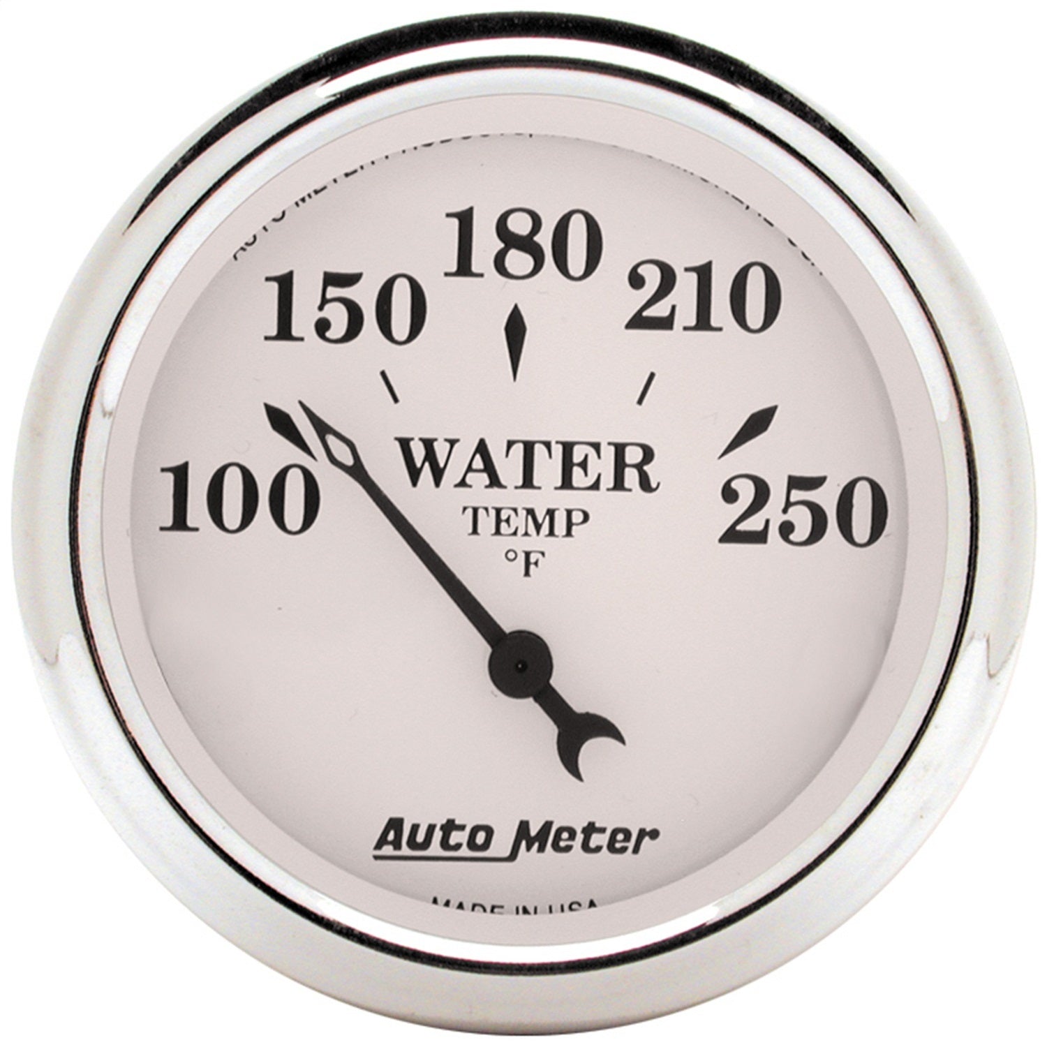 AutoMeter 1638 GAUGE; WATER TEMP; 2 1/16in.; 250deg.F; ELEC; OLD TYME WHITE AutoMeter 1638