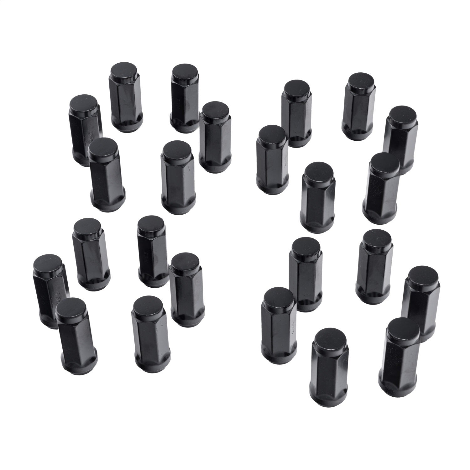 Rugged Ridge 16715.32 Wheel Lug Nut; M14-1.5 Acorn-Style; 3/4 in. Drive; Set of 24; Black; Rugged Ridge 16715.32