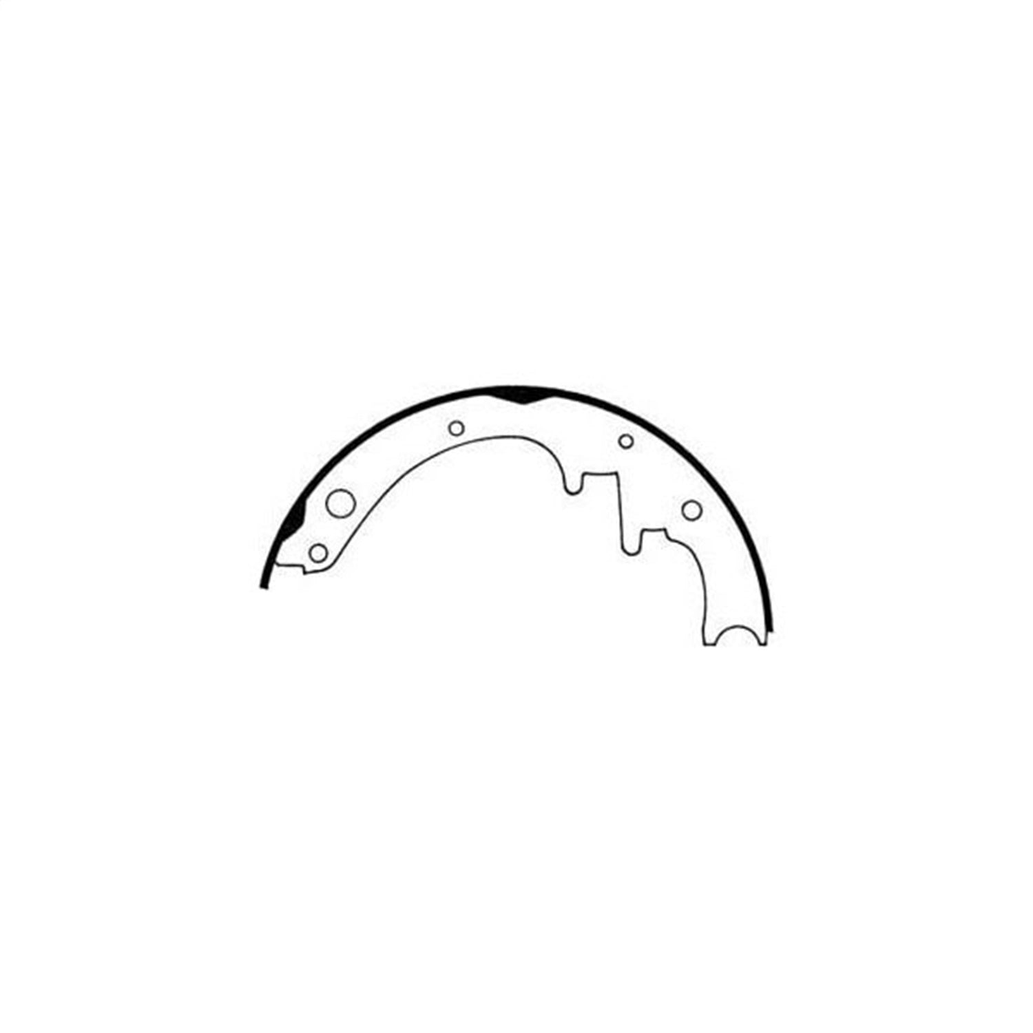 Omix 16726.05 Brake Shoe Set; Rear; Dana 35; 10 in.; Per Axle; Omix 16726.05