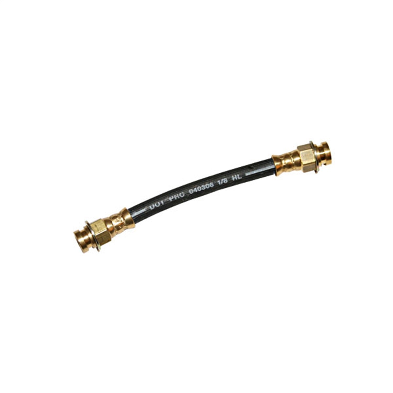 Omix 16732.01 Brake Hose; Front; Brake Tube To Front Wheel; 7 in. Long; Omix 16732.01