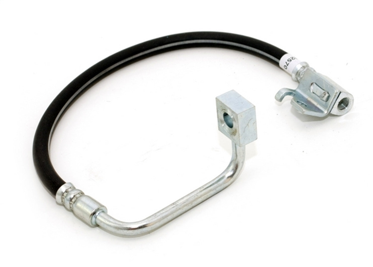 Omix 16732.27 Brake Hose; Front Left; 4 in. Length; Omix 16732.27