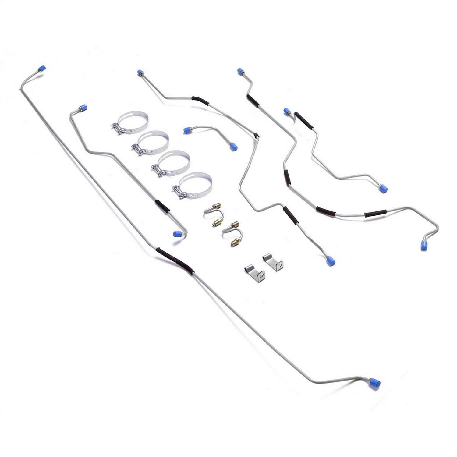 Omix 16737.01 Steel Brake Line Set; Full Line; Rear; Omix 16737.01