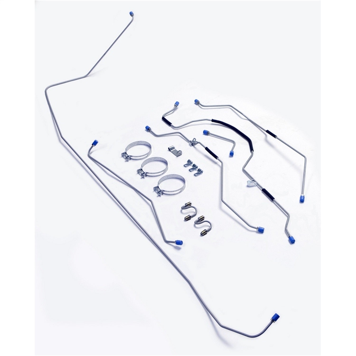 Omix 16737.04 Steel Brake Line Set; Front and Rear; Full Line; Omix 16737.04
