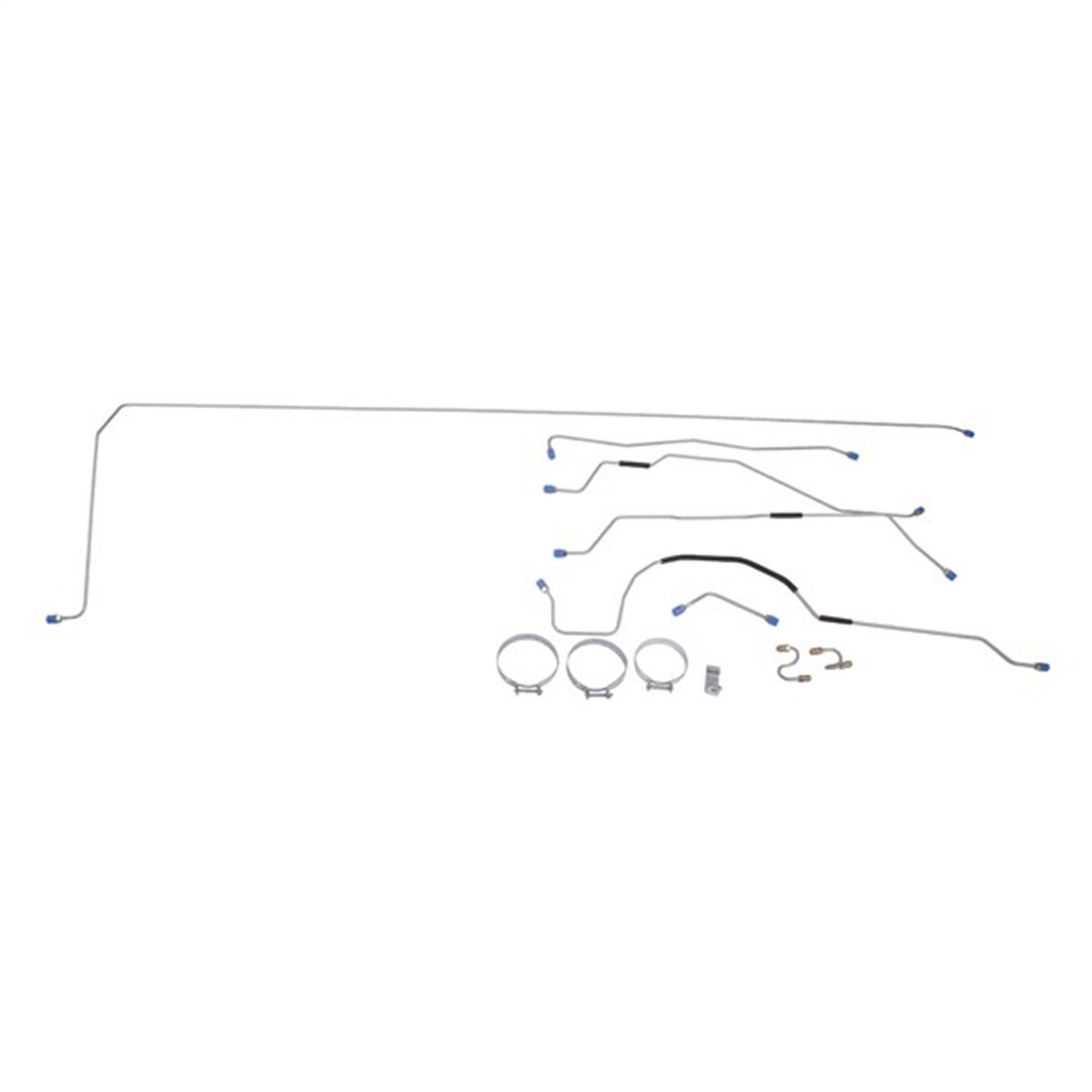 Omix 16737.05 Steel Brake Line Set; Front and Rear; Full Line; Omix 16737.05