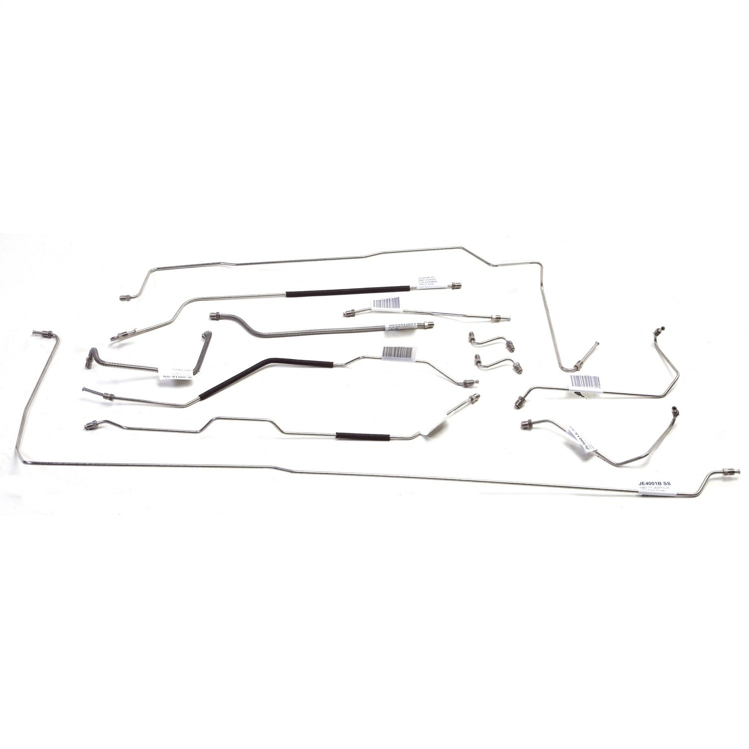 Omix 16737.31 Brake Line Set; Steel; Front and Rear; Omix 16737.31
