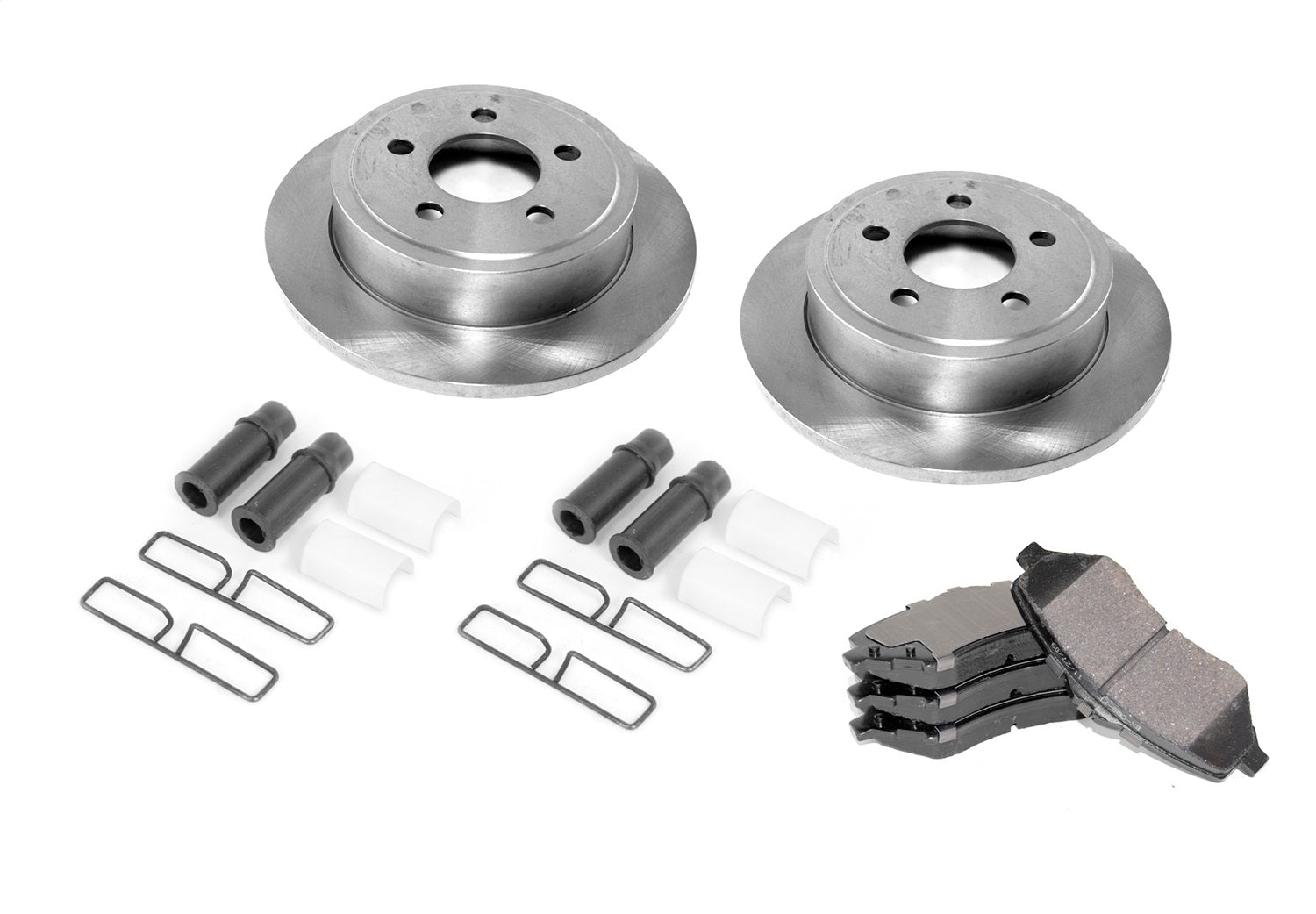 Omix 16760.05 Disc Brake Service Kit; Front; Incl. Rotors; Pads; Caliper Hardware Kit; Omix 16760.05