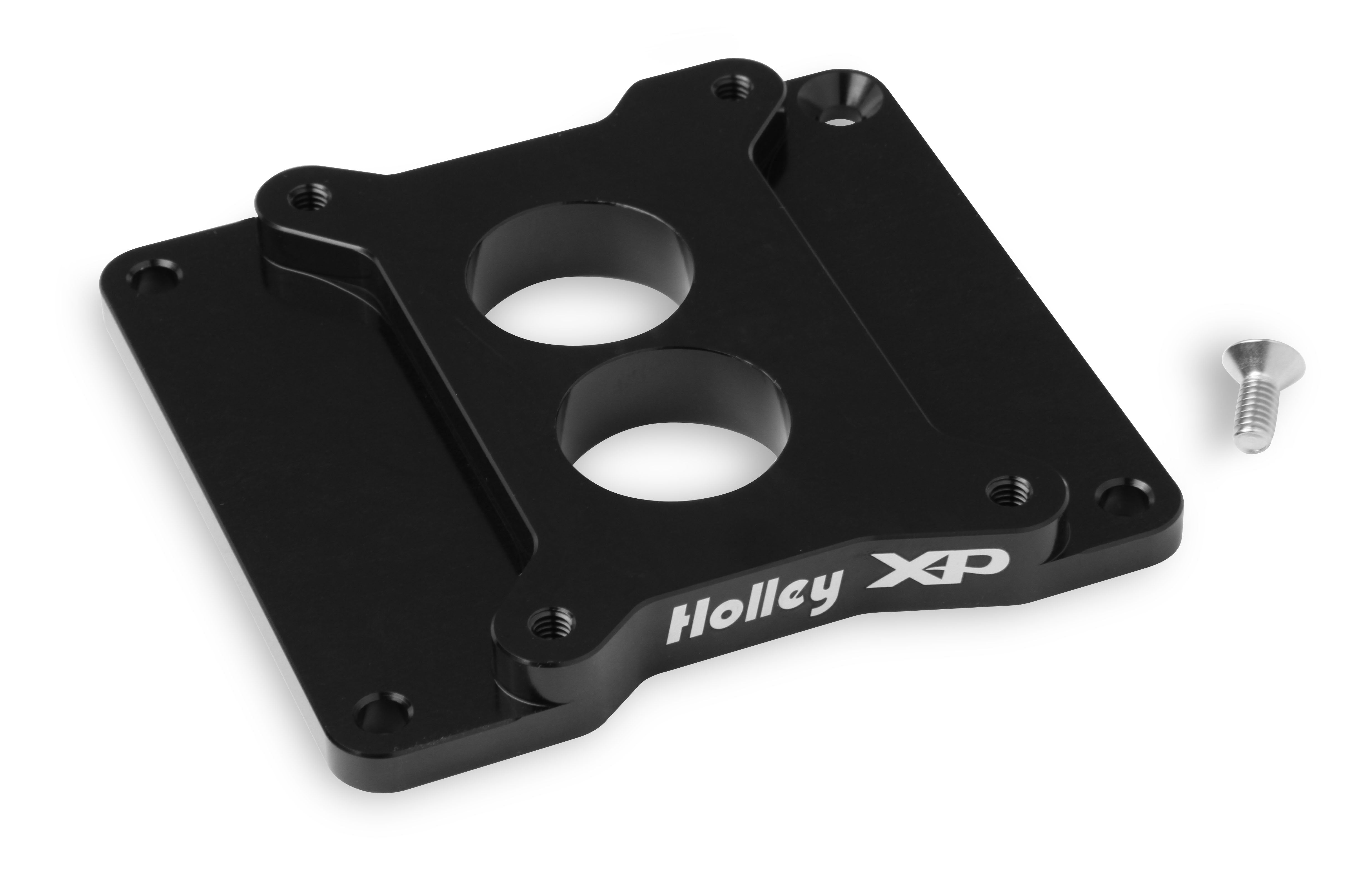 Holley 17-90 Carburetor Adapter; Fits w/Model 2300 2 bbl HP; Black; Holley 17-90