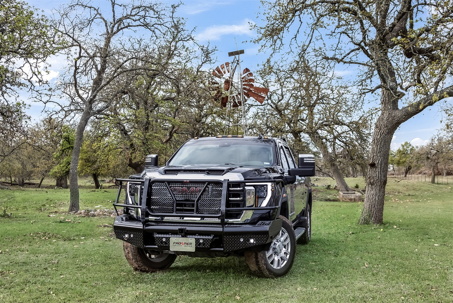 Frontier Truck Gear 170-32-4005 Commercial Front Bumper Replacement; Black Powder Coated; Camera Compatible; Frontier Truck Gear 170-32-4005