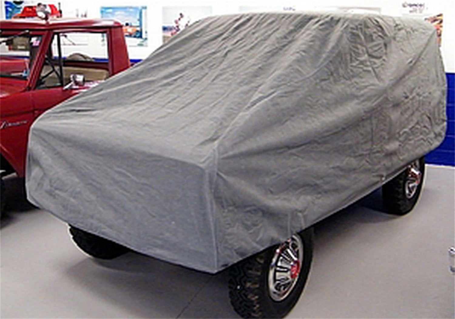 Rampage 1703 Custom Car Cover; 4 Layer; Gray; Incl. Lock; Cable; Storage Bag; Rampage 1703