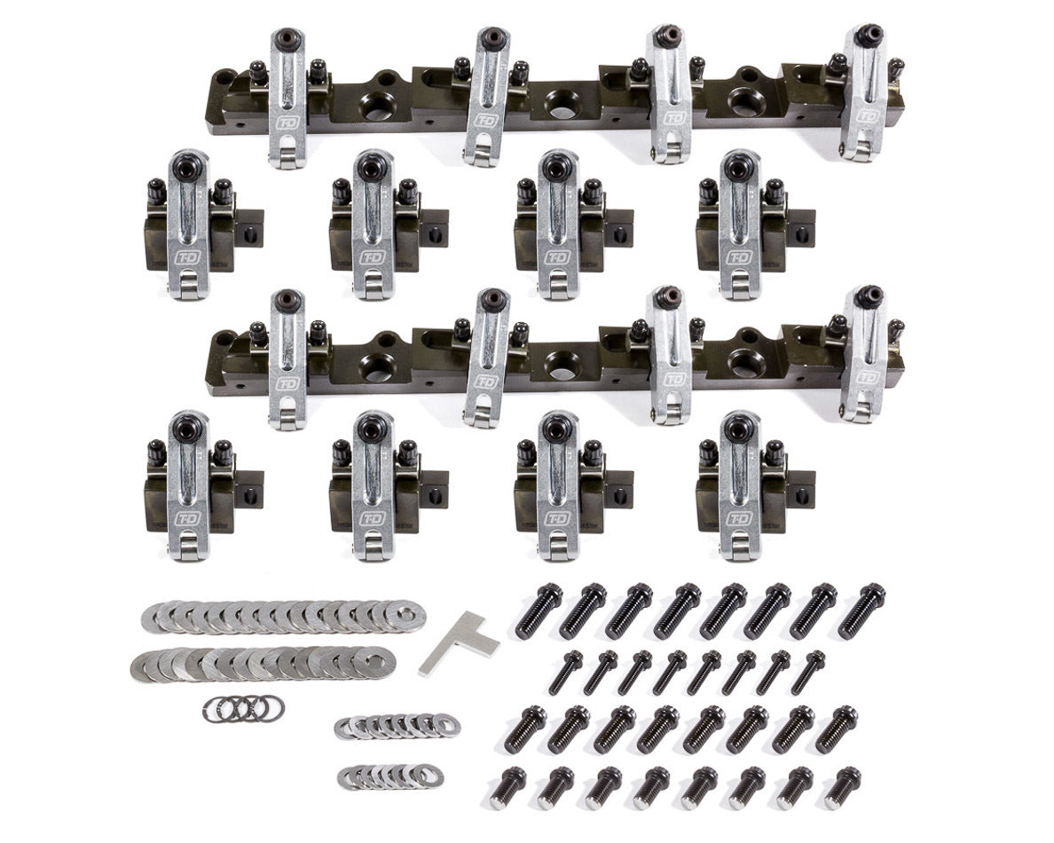T&D Machine 3142-170/170 BBC Shaft Rocker Arm Kit w/Brodix SR20 Heads T&D Machine 3142-170/170