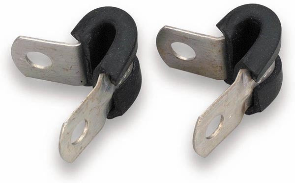 Cushioned Hose Clamp, Fits 2.0" Tube Or Hose O.D., Package Of 2, Aluminum Finish