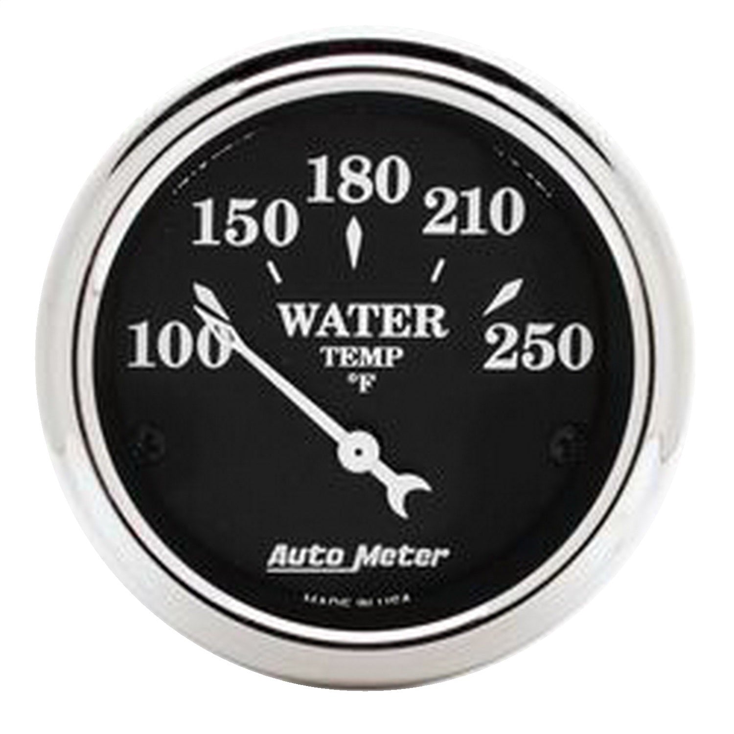 AutoMeter 1737 GAUGE; WATER TEMP; 2 1/16in.; 250deg.F; ELEC; OLD TYME BLACK AutoMeter 1737