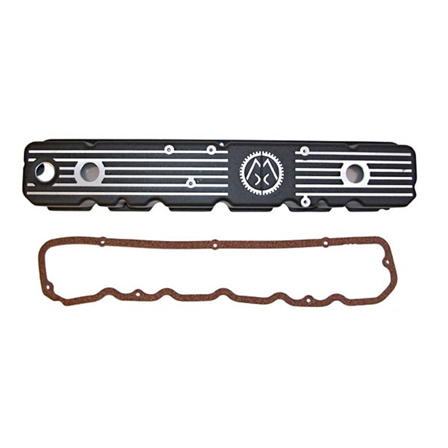 Omix 17401.07 Valve Cover; Aluminum; w/Gasket; Omix Logo; Omix 17401.07
