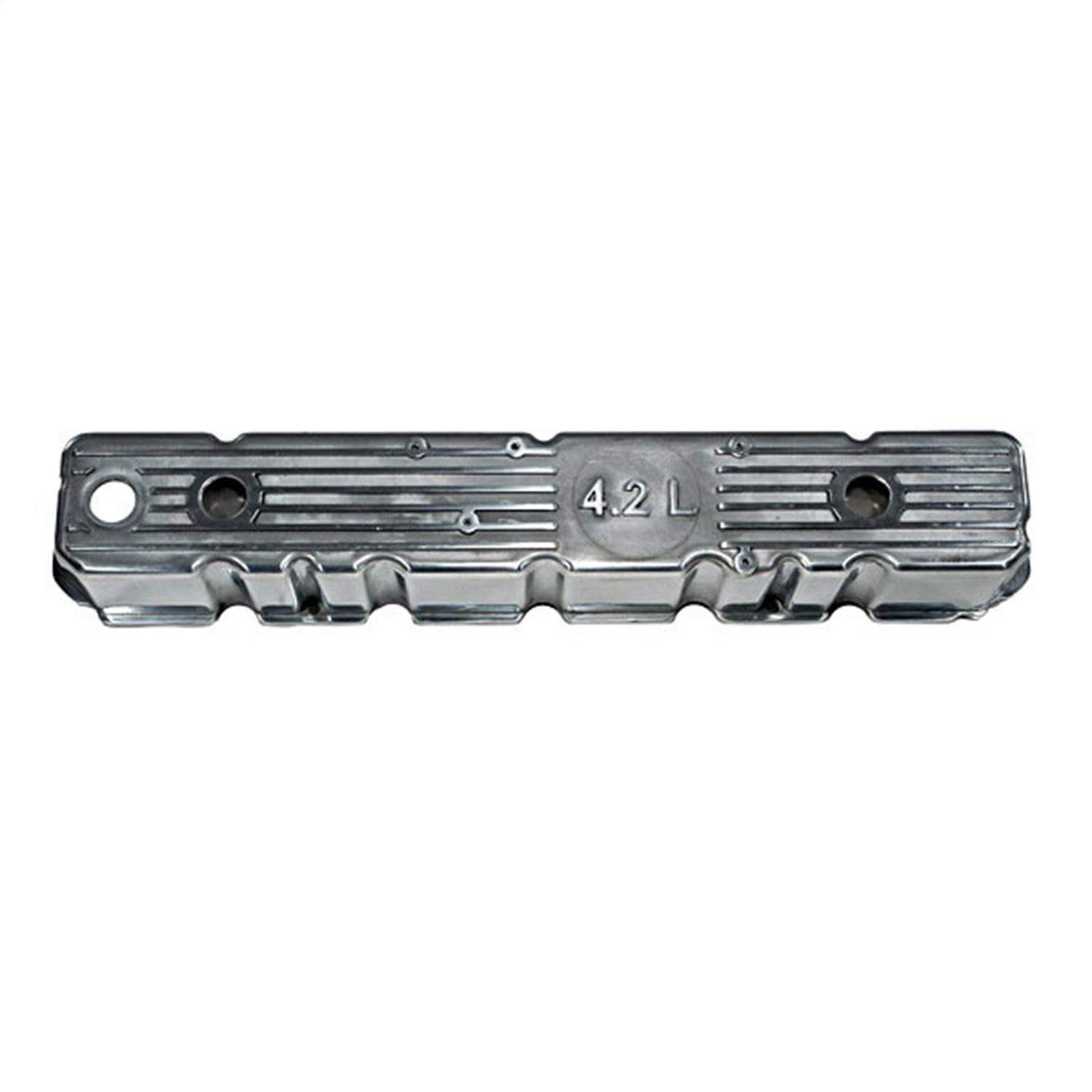 Omix 17401.09 Valve Cover; Aluminum; w/Gasket; 4.2L Logo; Polished; Omix 17401.09