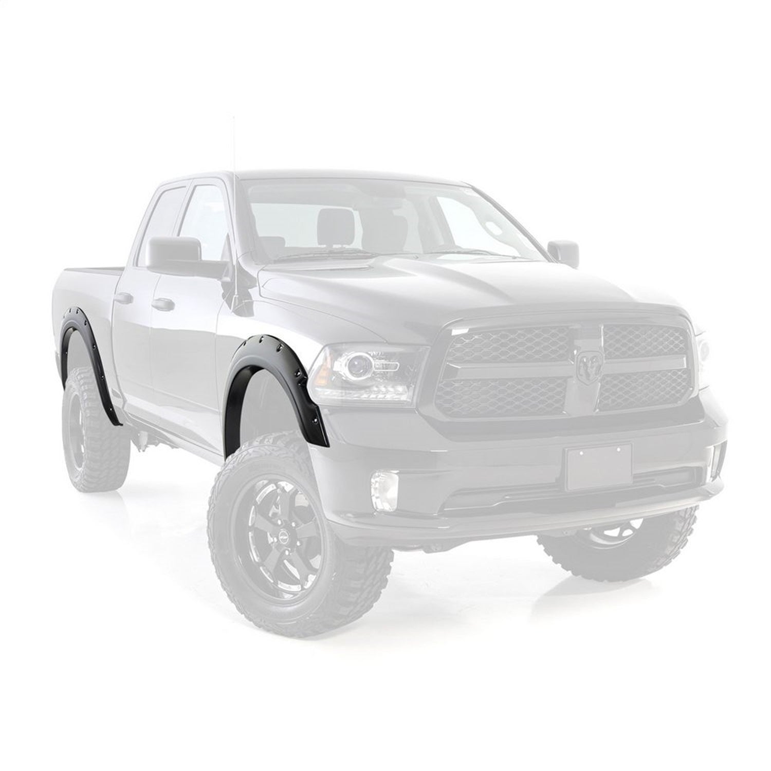 M1 Fender Flare; Bolt On; Front And Rear; 5 in. Wide; Paintable; Smittybilt 17491