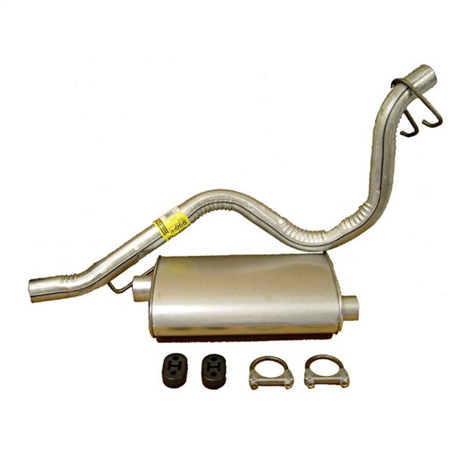 Omix 17606.02 Muffler And Tailpipe Kit; Incl. Clamps/Hangers; Omix 17606.02