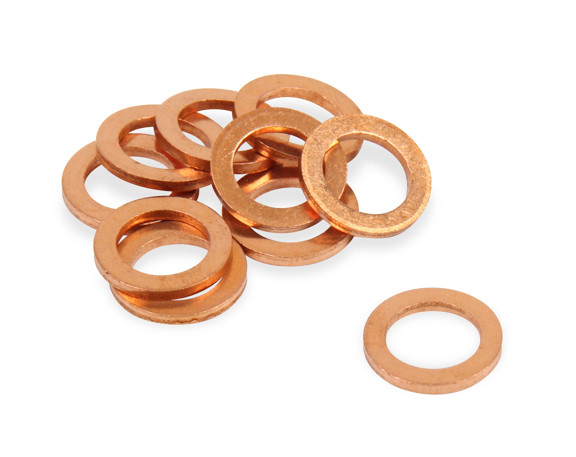 AN 901 Copper Crush Washer, Fitting Size 4, I.D. 7/16", Package Of 10