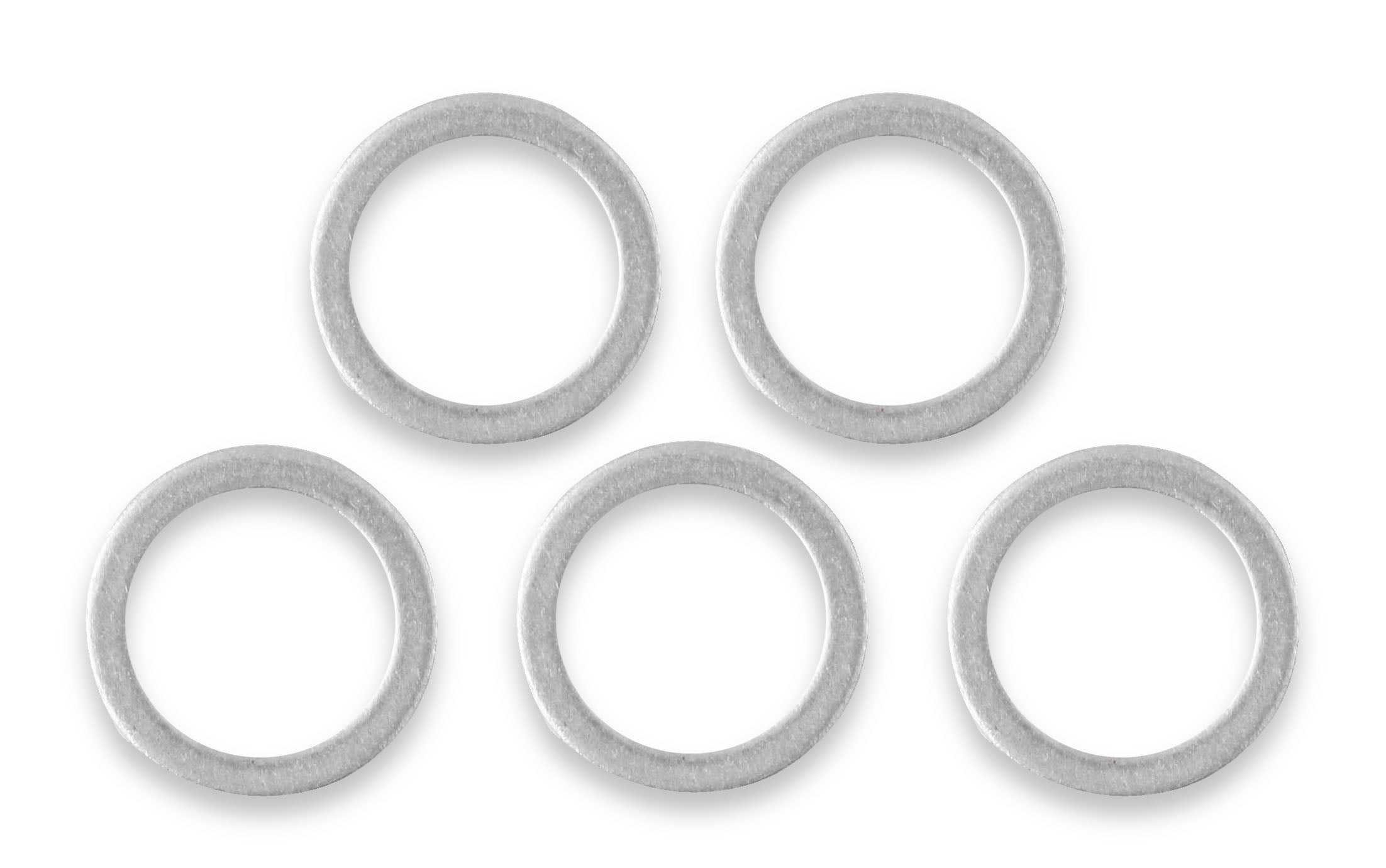 Metric Aluminum Crush Washer, Fitting Side 18 mm, I.D. 16 mm, Package of 5