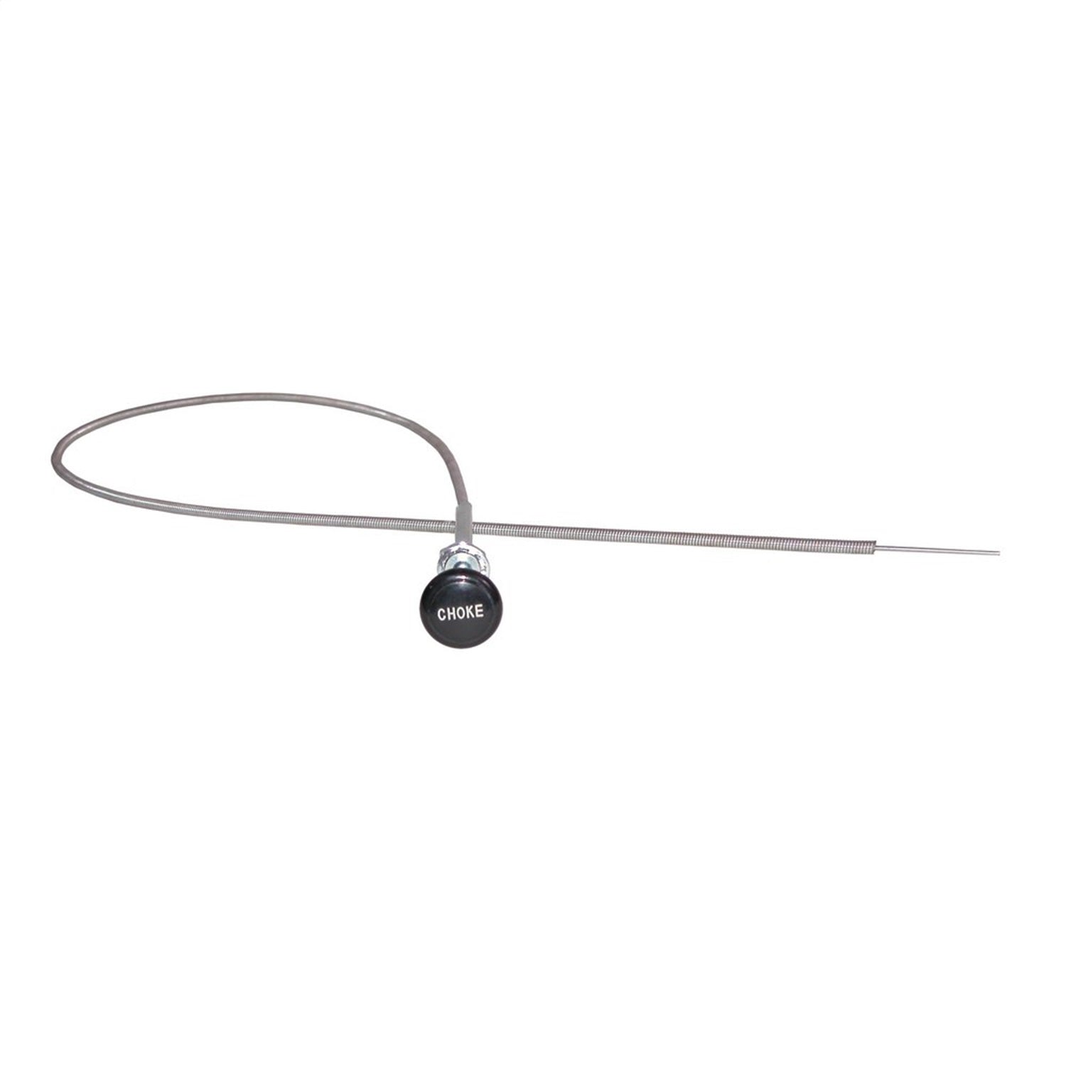 Omix 17736.01 Choke Cable; Black Knob; Omix 17736.01