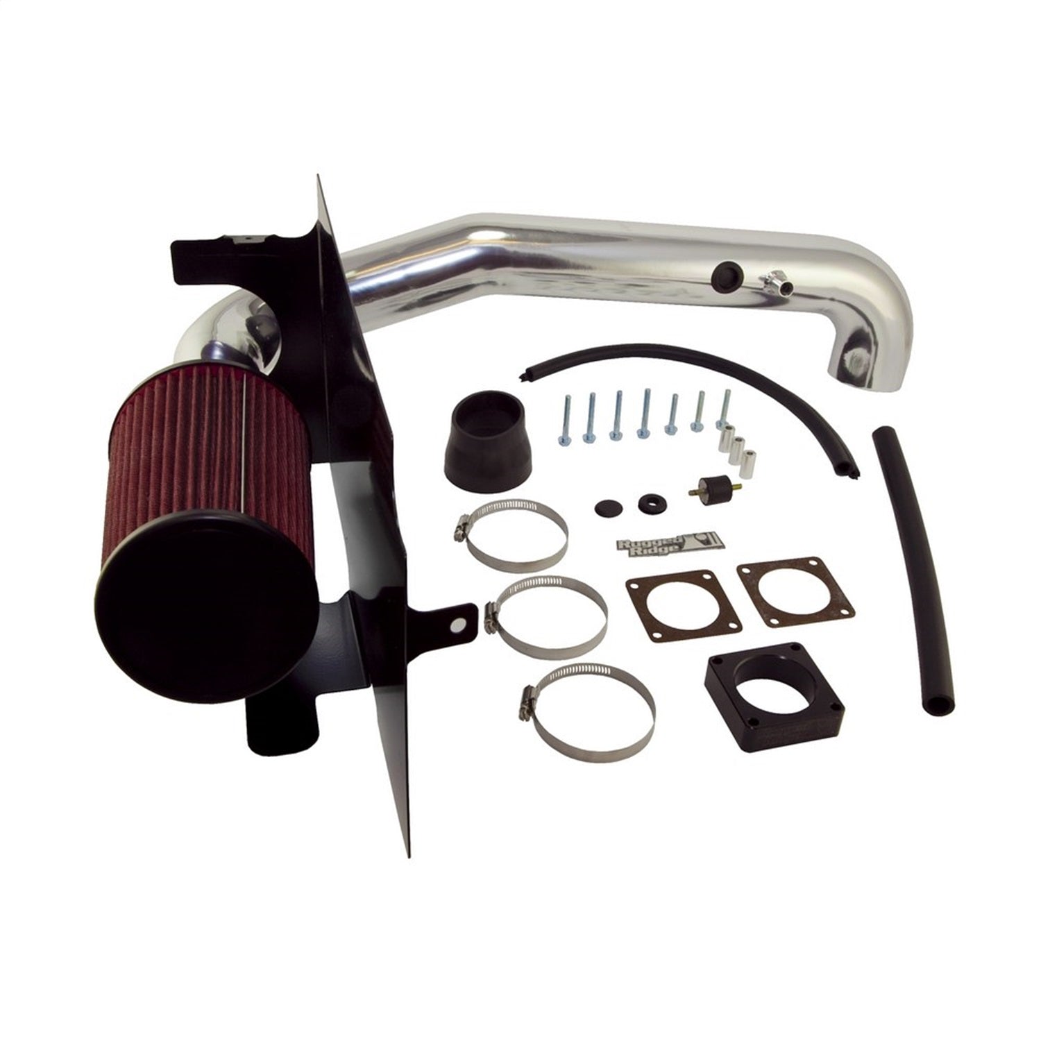 Rugged Ridge 17750.01 Air Intake Kit; Polished Aluminum; Rugged Ridge 17750.01