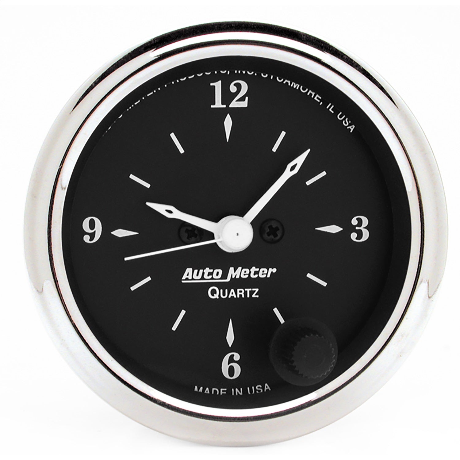 AutoMeter 1785 GAUGE; CLOCK; 2 1/16in.; 12HR; ANALOG; OLD TYME BLACK AutoMeter 1785