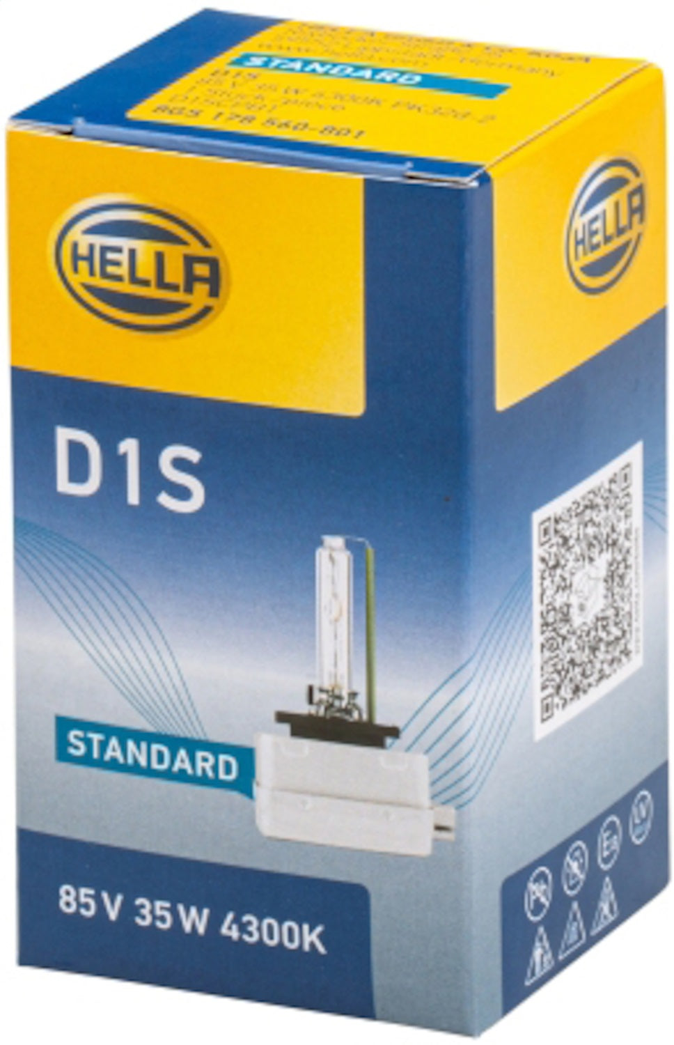 Hella D1S 4300 K HELLA D1S 4300 K Standard Series Xenon Light Bulb; Single Hella D1S 4300 K
