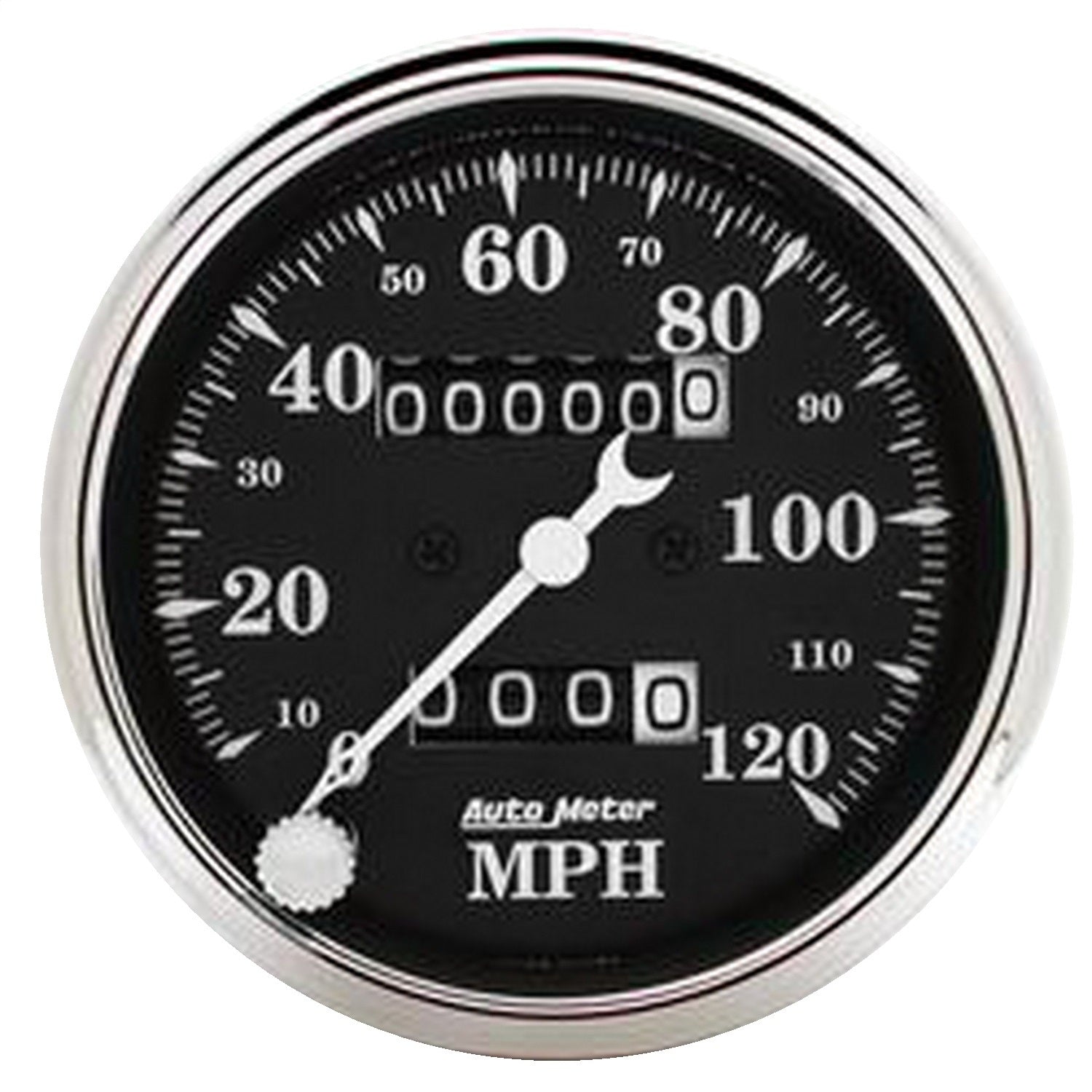 AutoMeter 1796 GAUGE; SPEEDO.; 3 1/8in.; 120MPH; MECHANICAL; OLD TYME BLK AutoMeter 1796