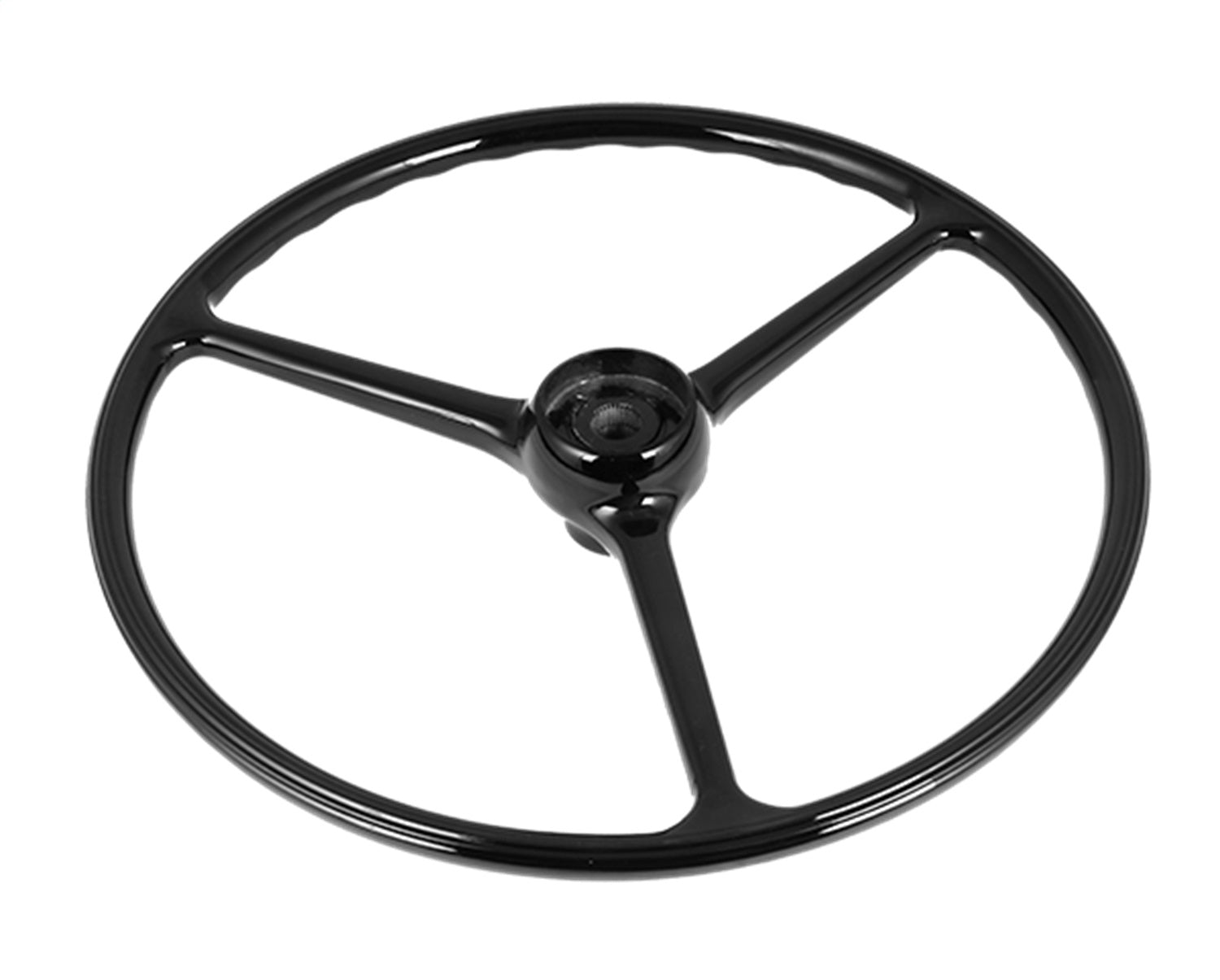 Omix 18031.04 Steering Wheel; 3-Spoke; Black; Omix 18031.04