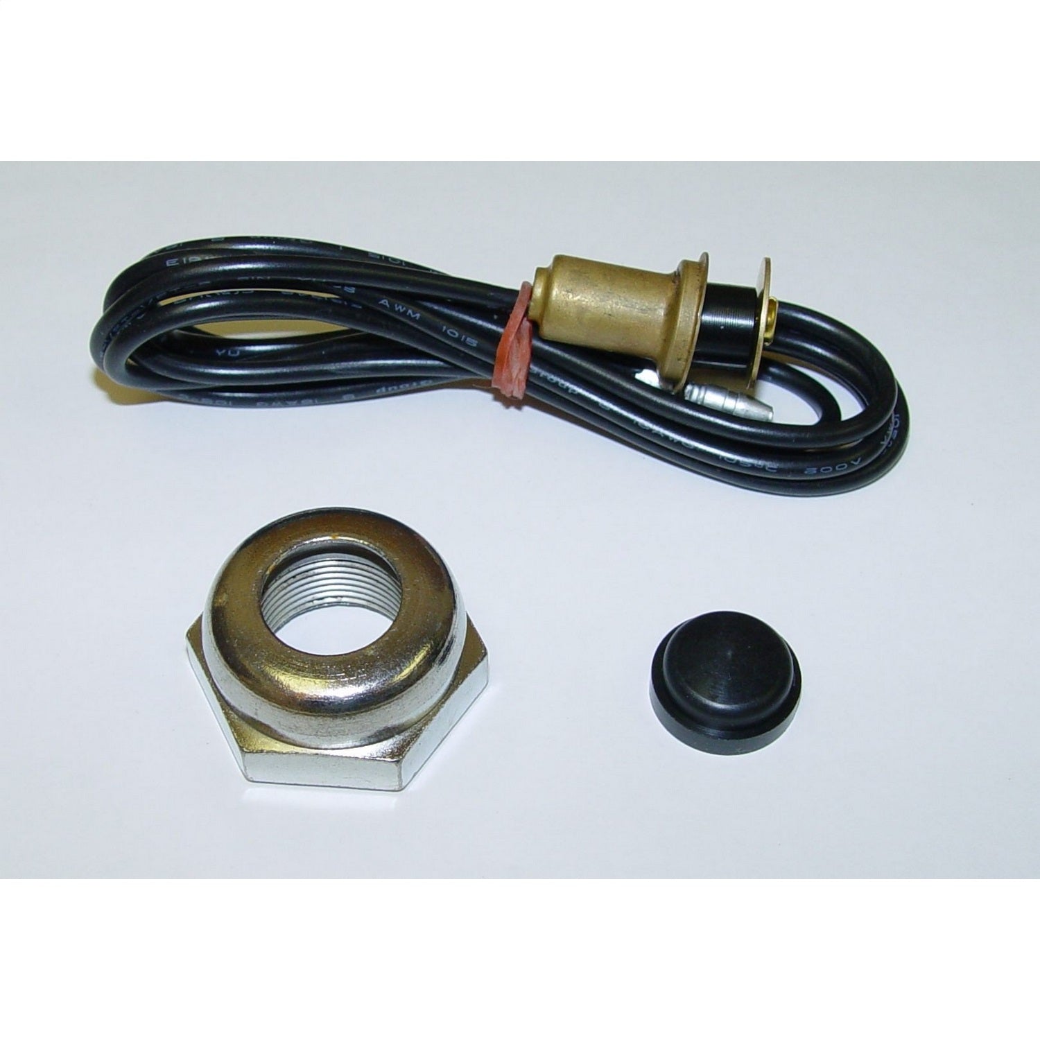 Omix 18032.01 Horn Button; w/Nut And Wiring; Brushed; Omix 18032.01