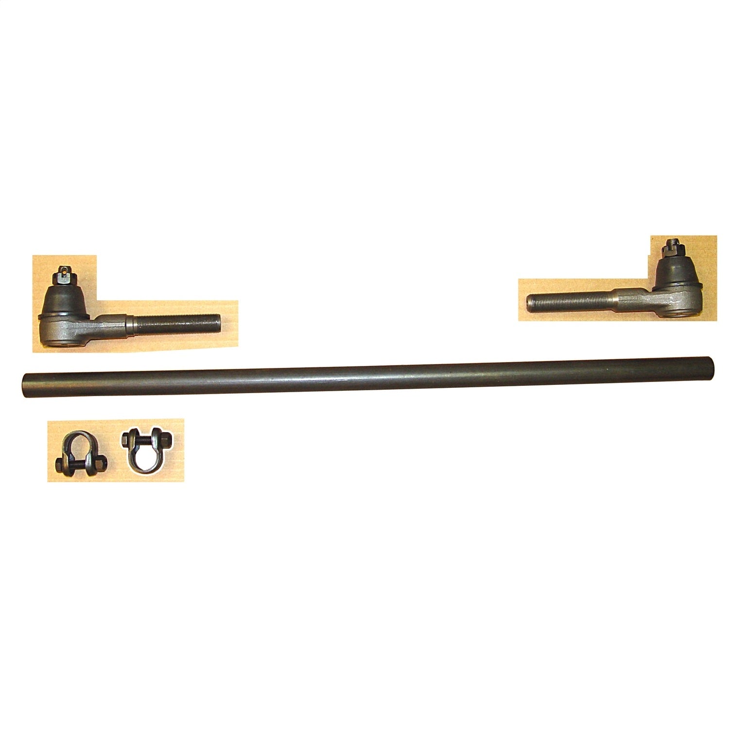 Omix 18050.04 Steering Tie Rod Tube Drag Link; Front; Long; Tie Rods Not Included; Omix 18050.04